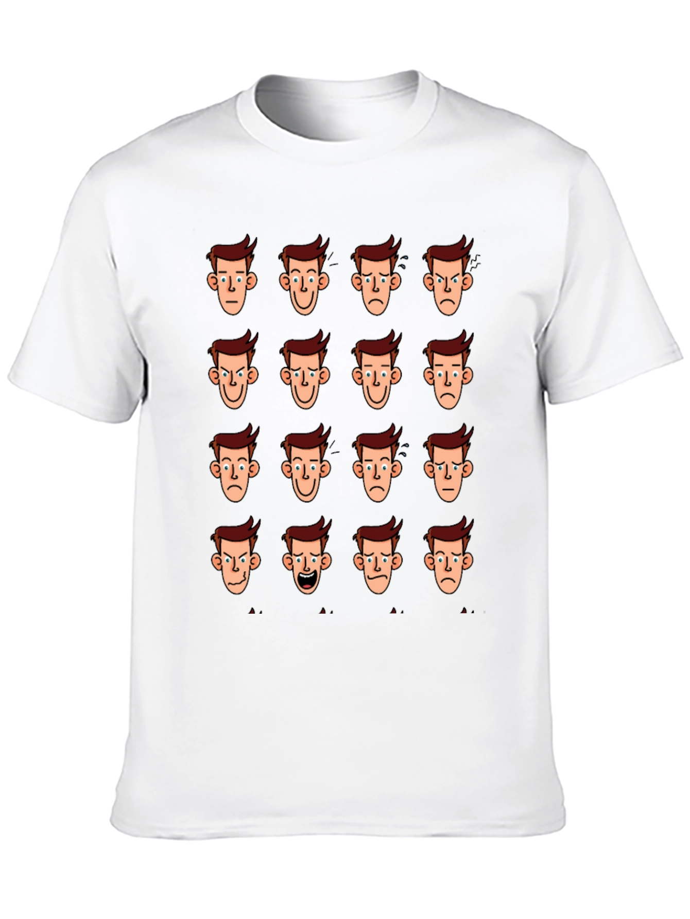 Mood Faces Graphic Tee - Black
