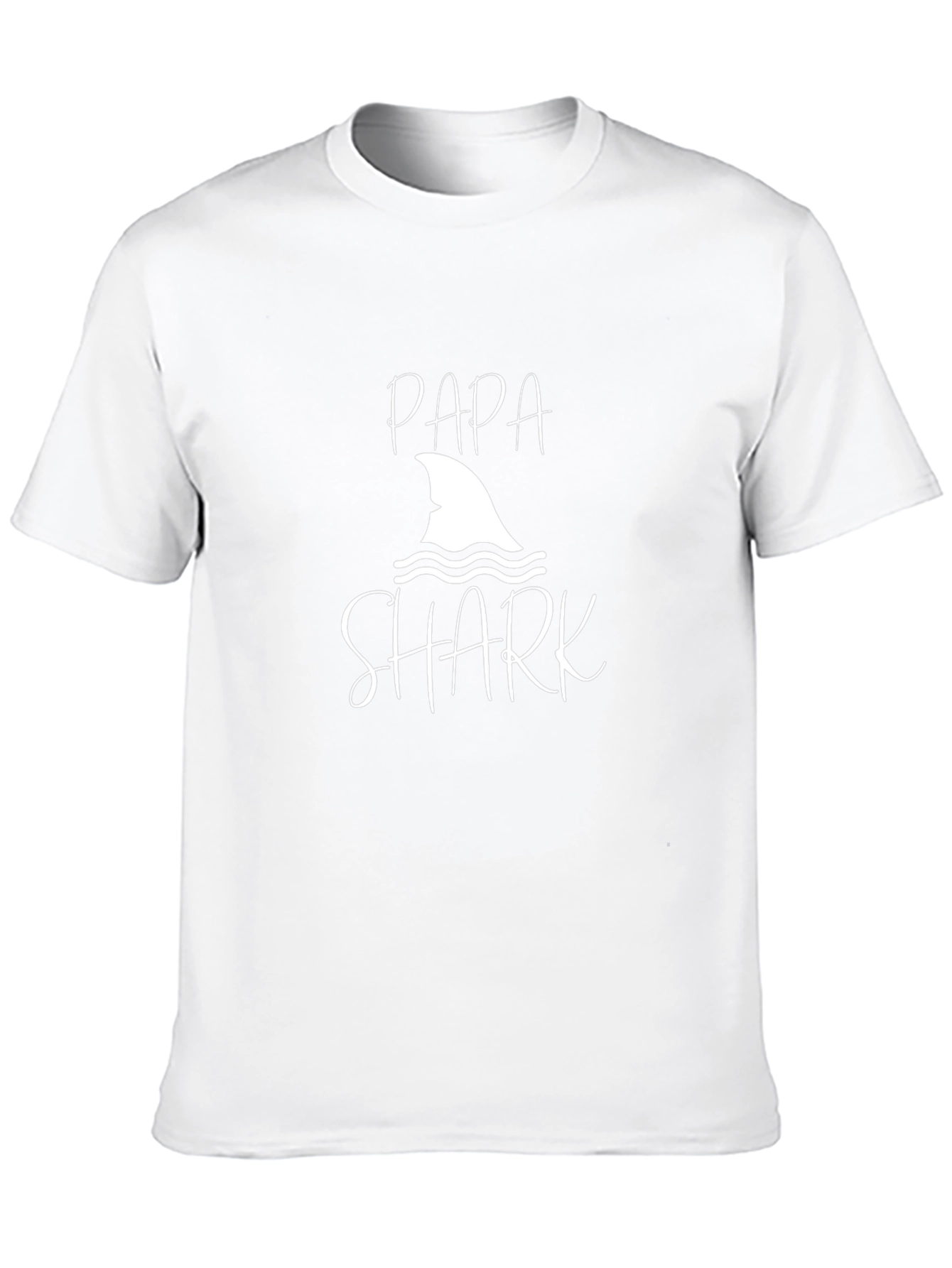 Papa Shark Graphic Tee - Black Cotton T-Shirt