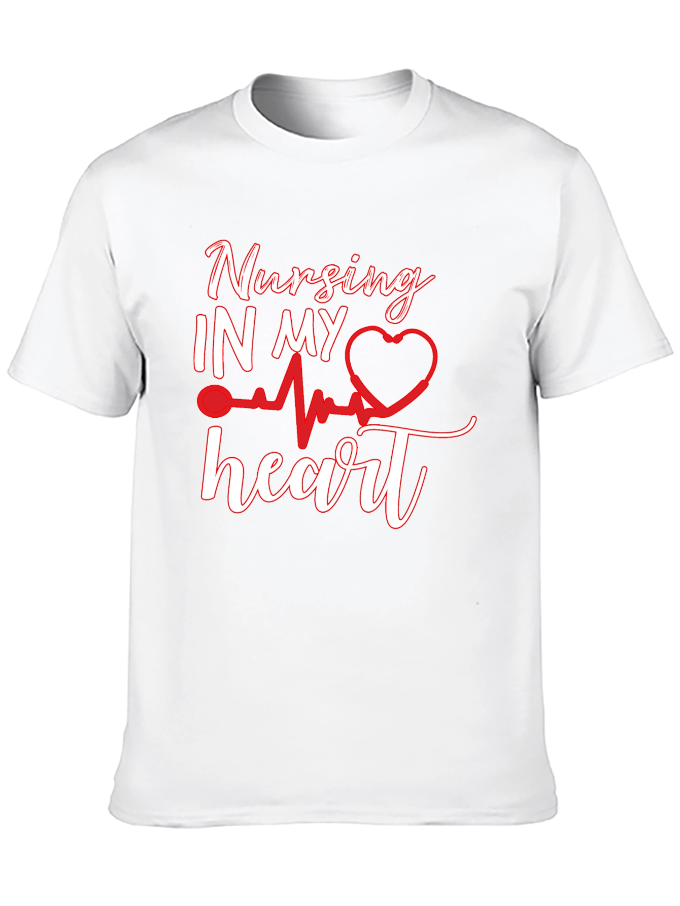 Nursing In My Heart Black T-Shirt