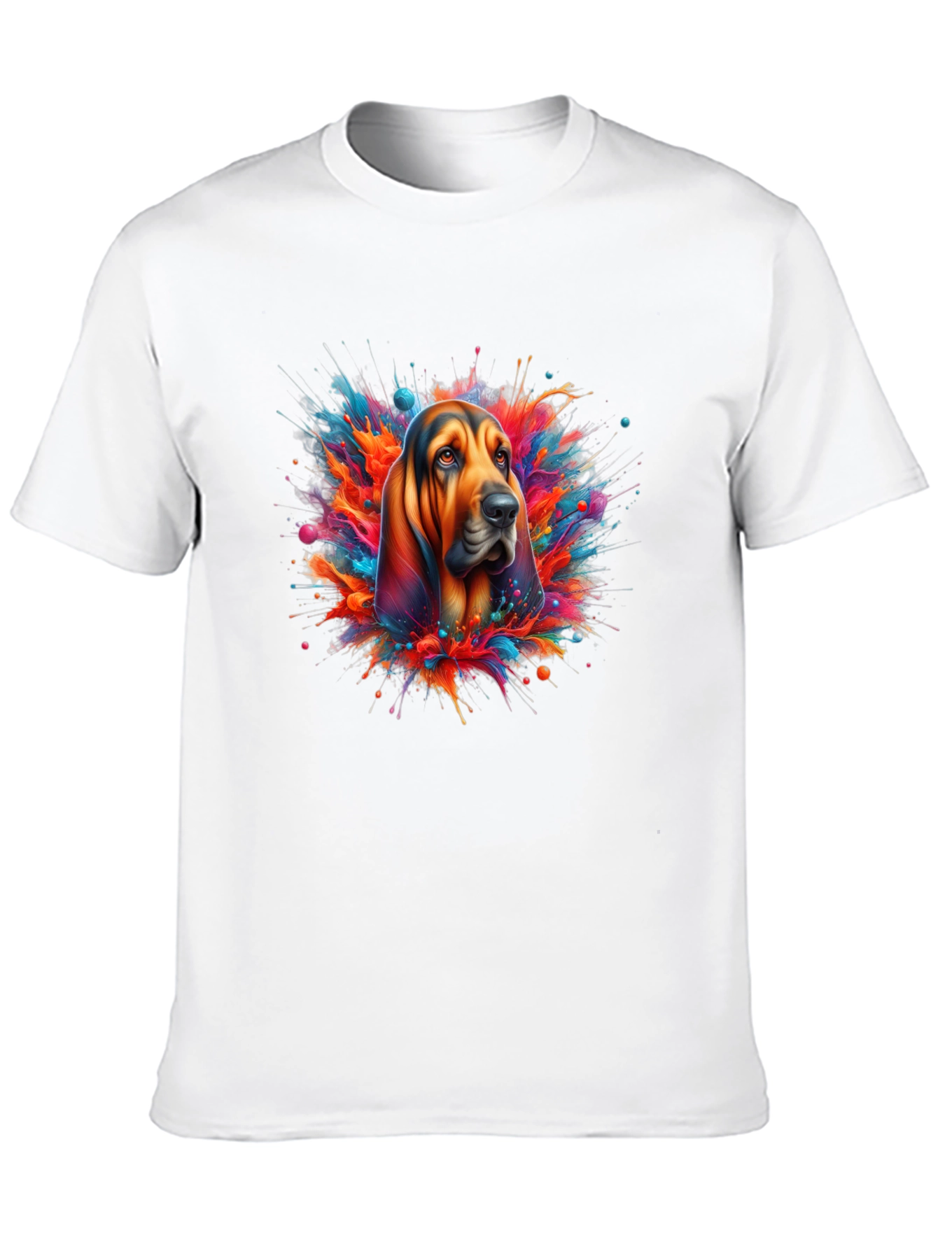 Dog Splatter Art Graphic T-Shirt