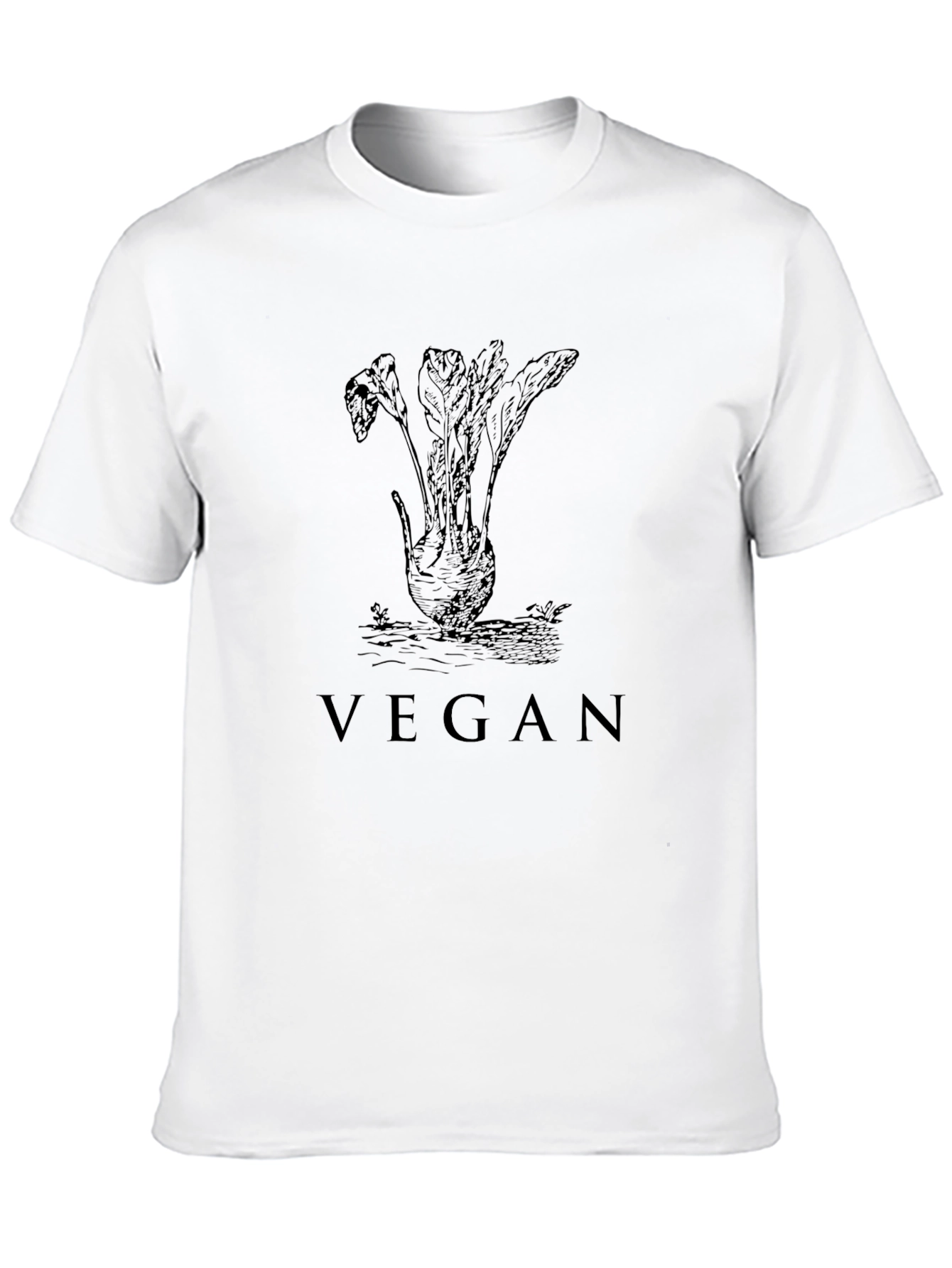 Vegan Beetroot Graphic Tee - Unisex Black T-Shirt