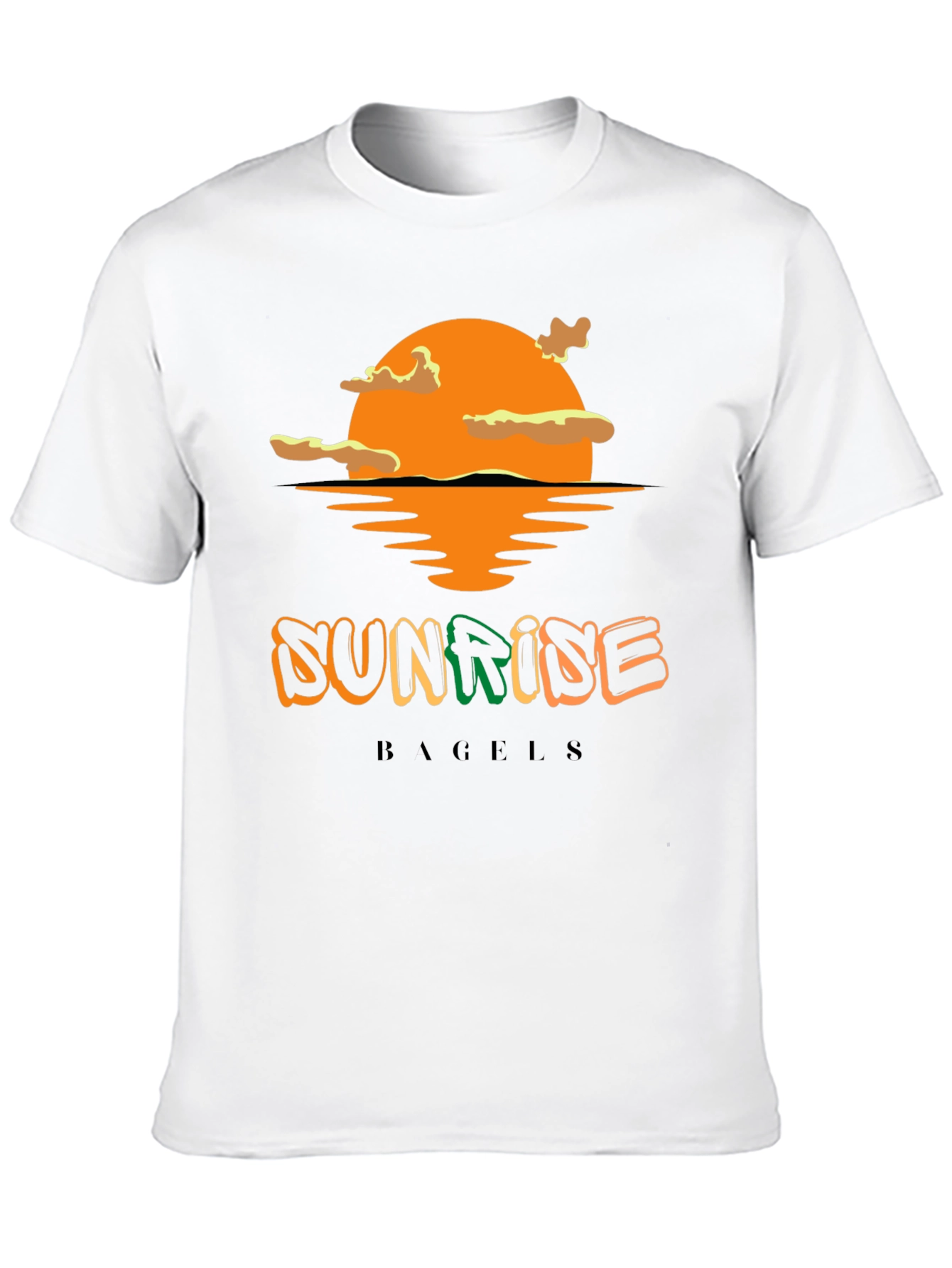 Sunrise Bagels T-Shirt - Black Cotton Blend