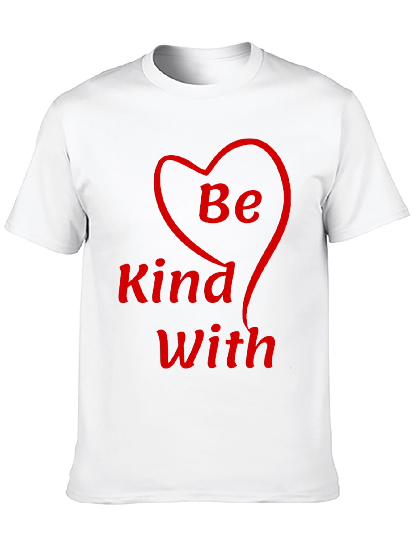Be Kind With Heart T-Shirt - Black