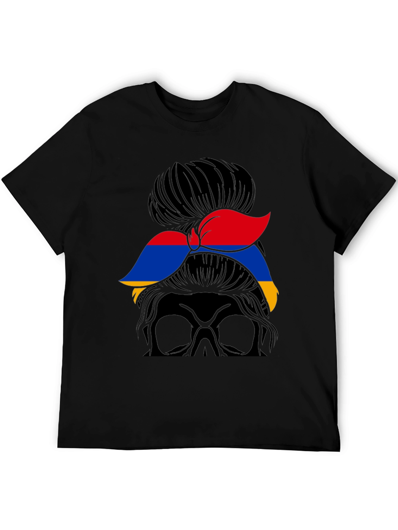 Armenian Flag Messy Bun T-Shirt - Armenia Pride