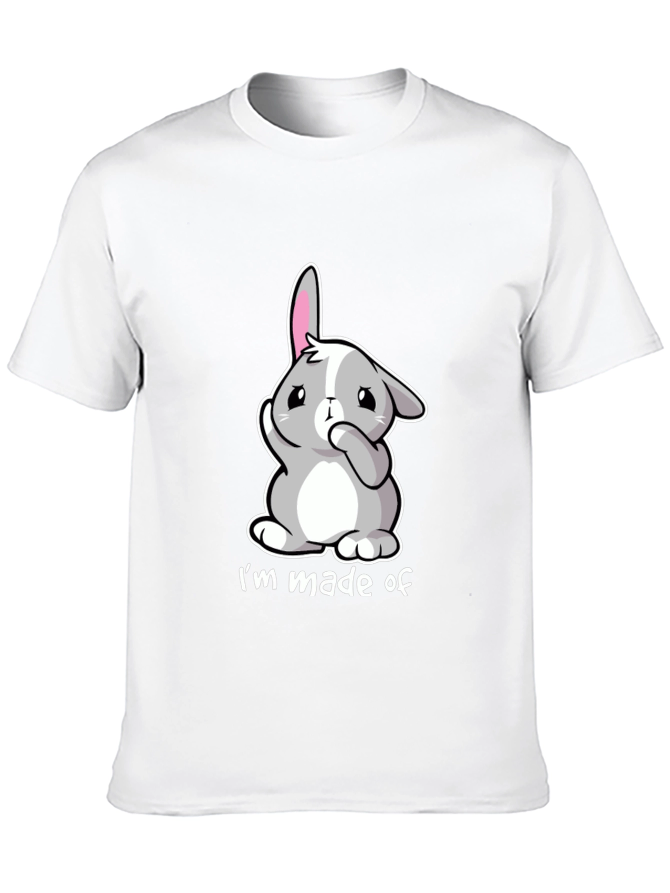 Cute Bunny Im made of Black T-Shirt