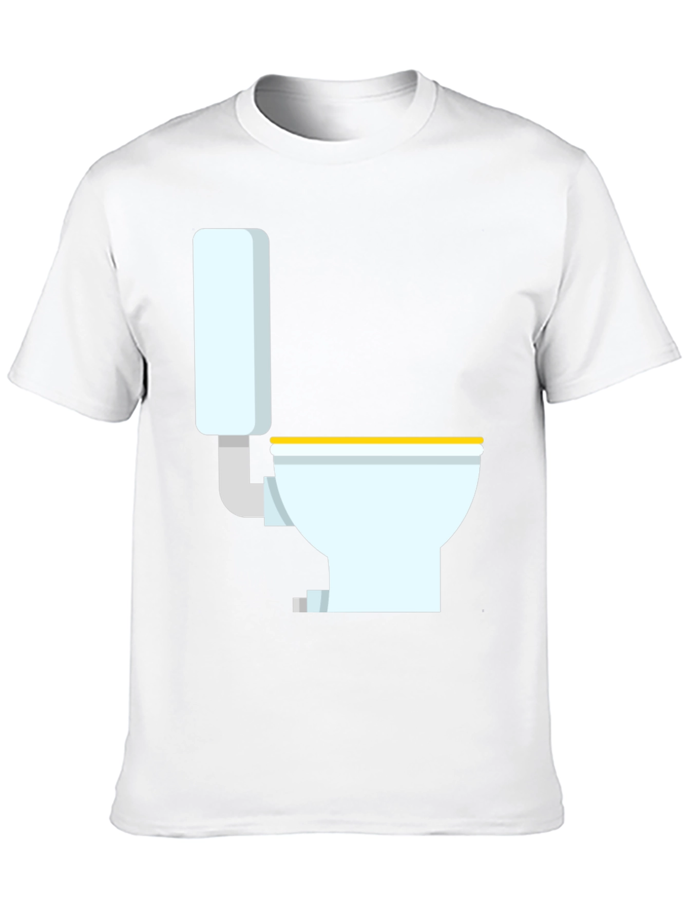 Novelty Toilet Graphic T-Shirt - Black