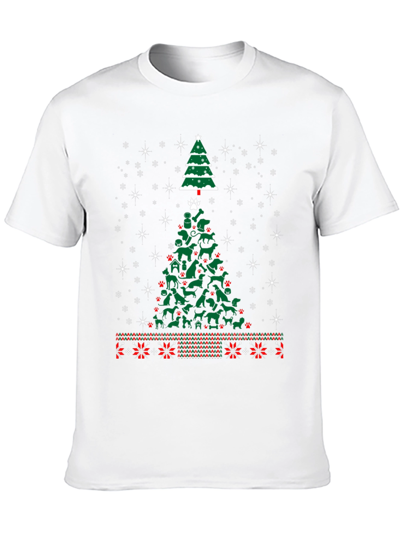 Dog Christmas Tree T-Shirt Holiday Animal Lover