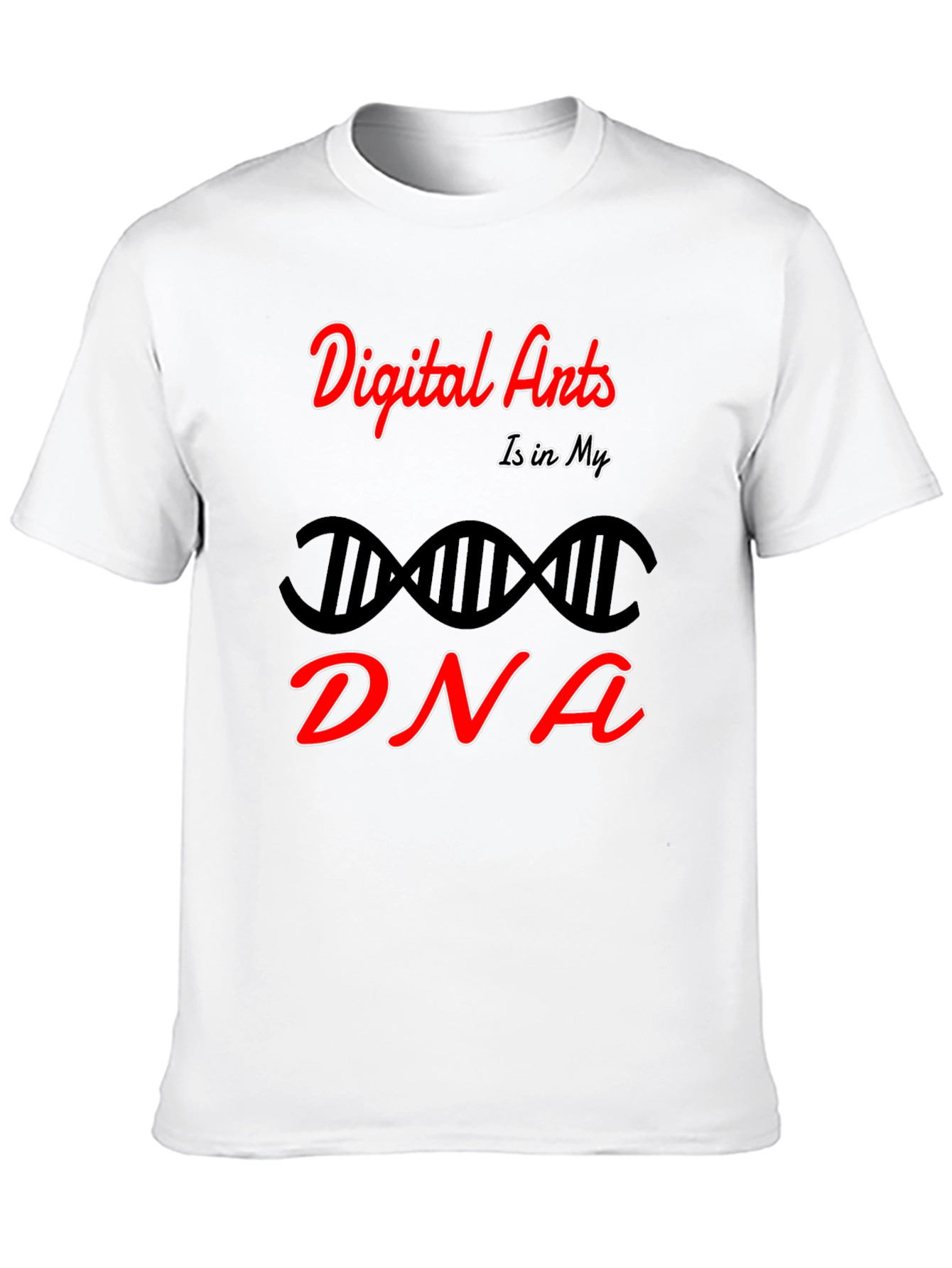 Digital Arts DNA Graphic T-Shirt - Black