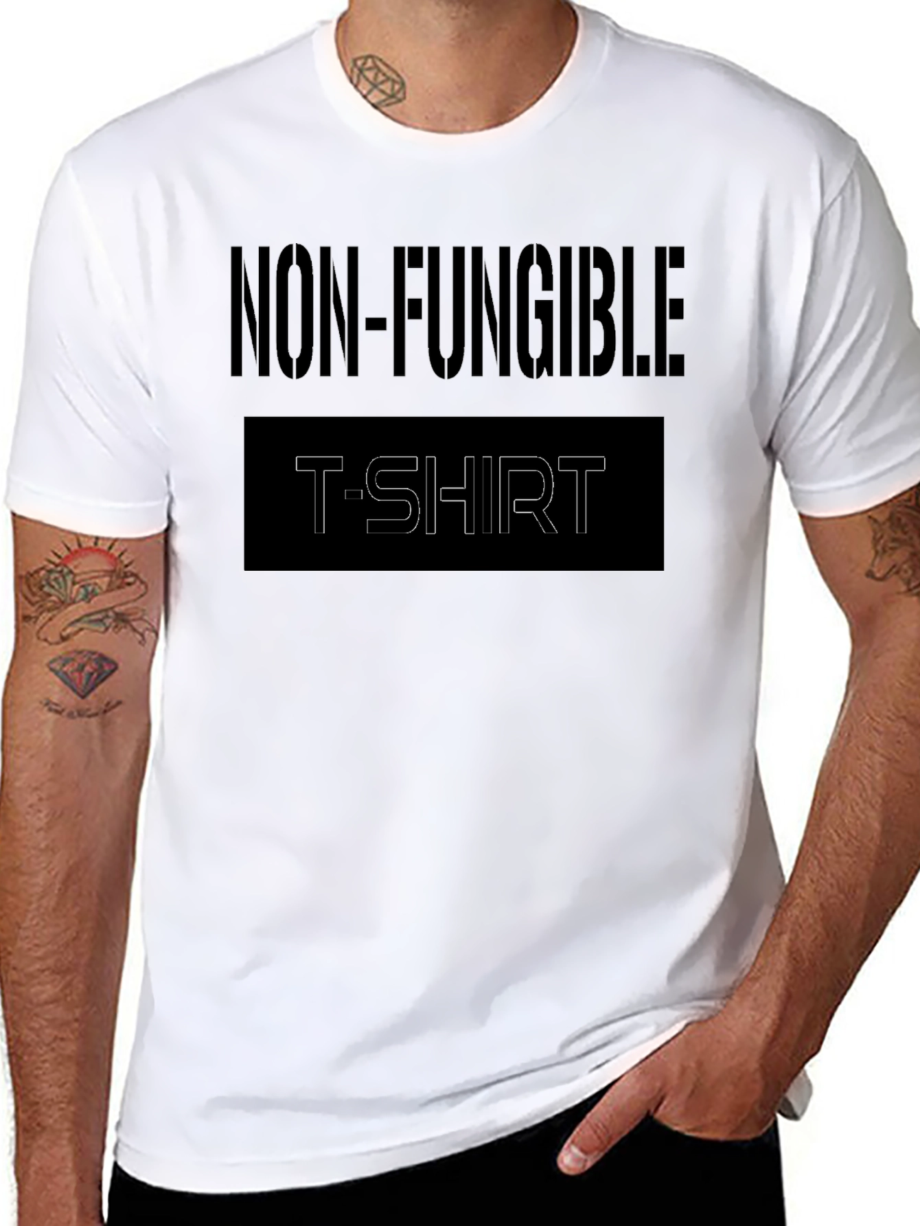 Non-Fungible T-Shirt: Black Graphic Tee