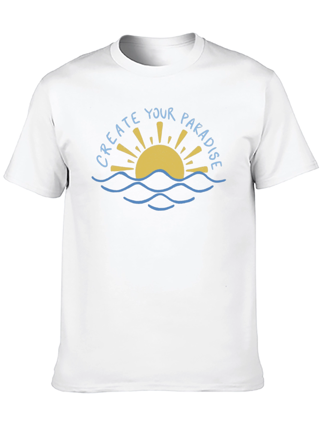 Create Your Paradise Graphic Tee - Black