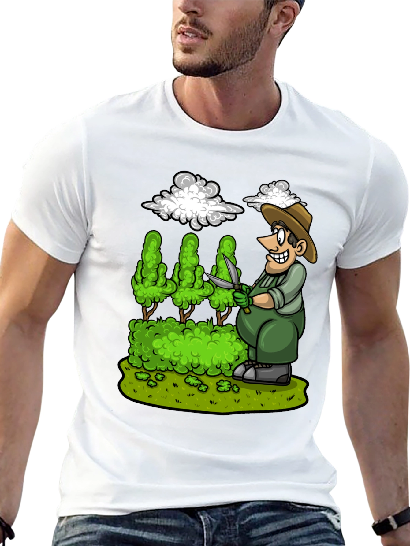 Gardener Cartoon Graphic Tee
