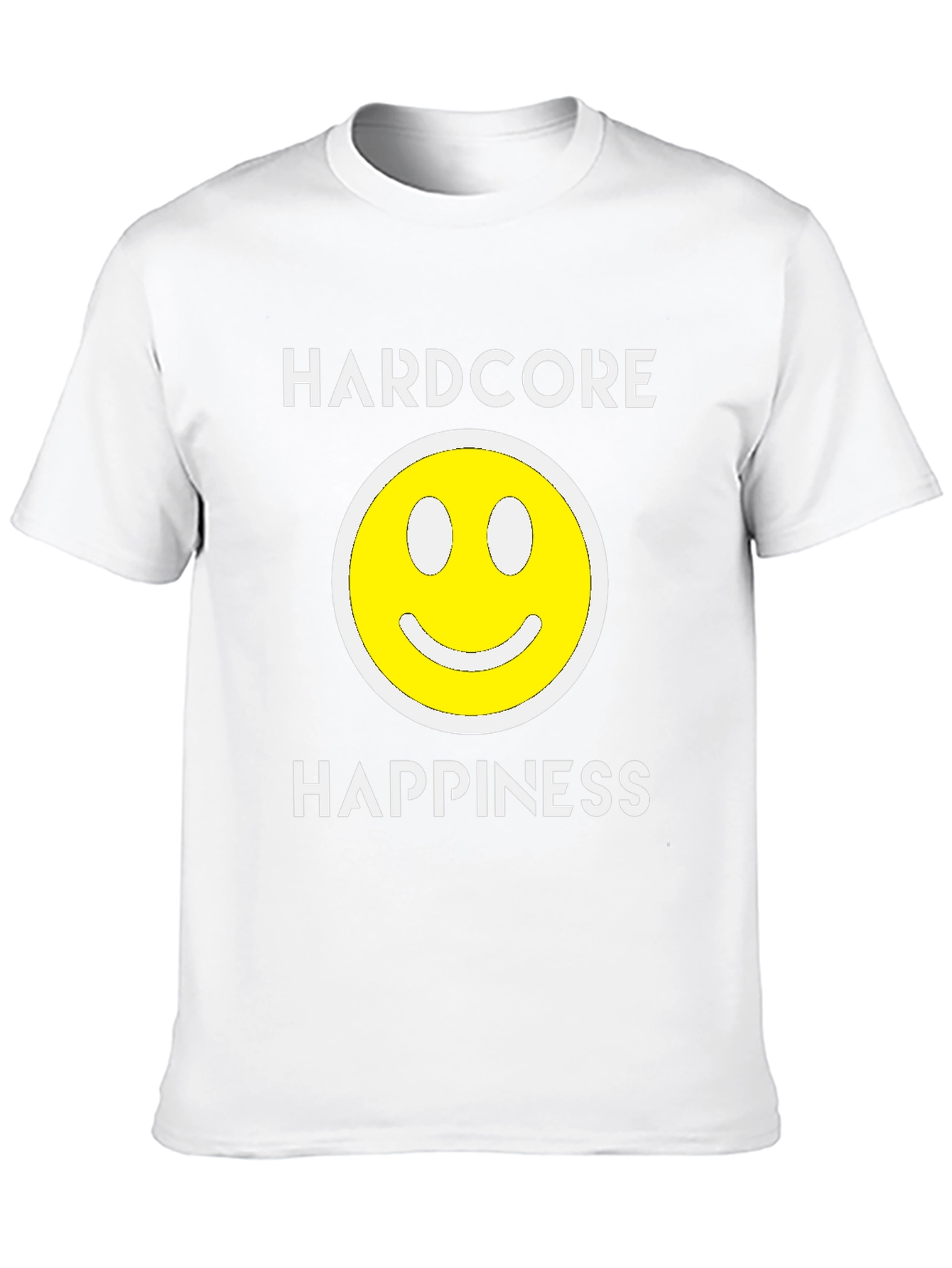Hardcore Happiness Graphic T-Shirt - Black