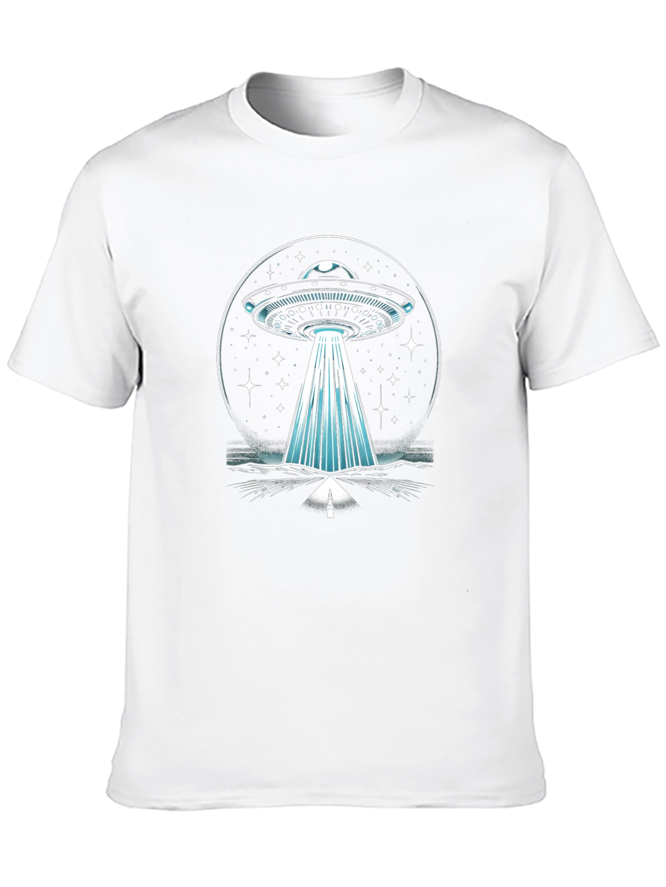 UFO Abduction Graphic Tee - Black