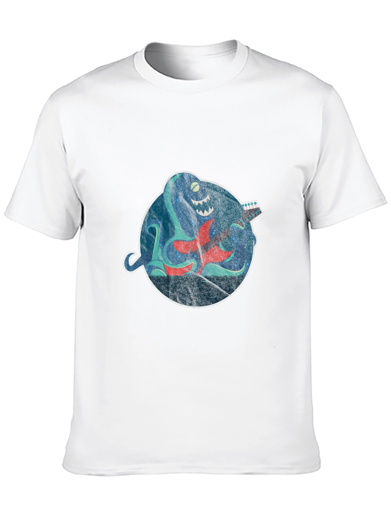 Octopus Guitar Player Graphic Tee