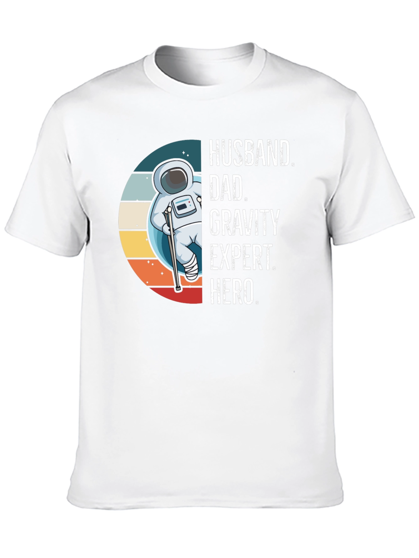 Husband Dad Gravity Expert Hero Graphic Tee