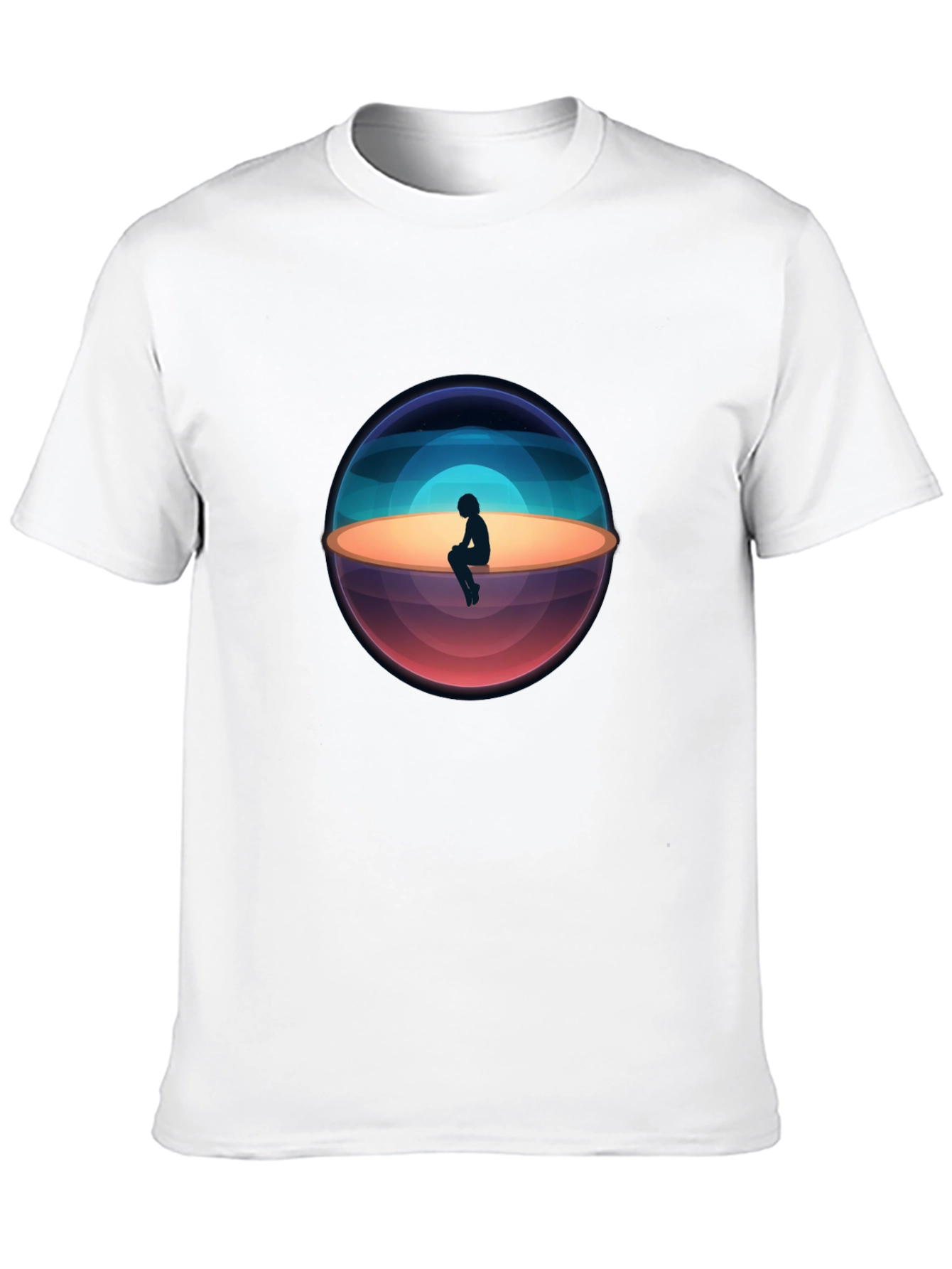 Solitude Graphic Tee - Black Cotton Blend