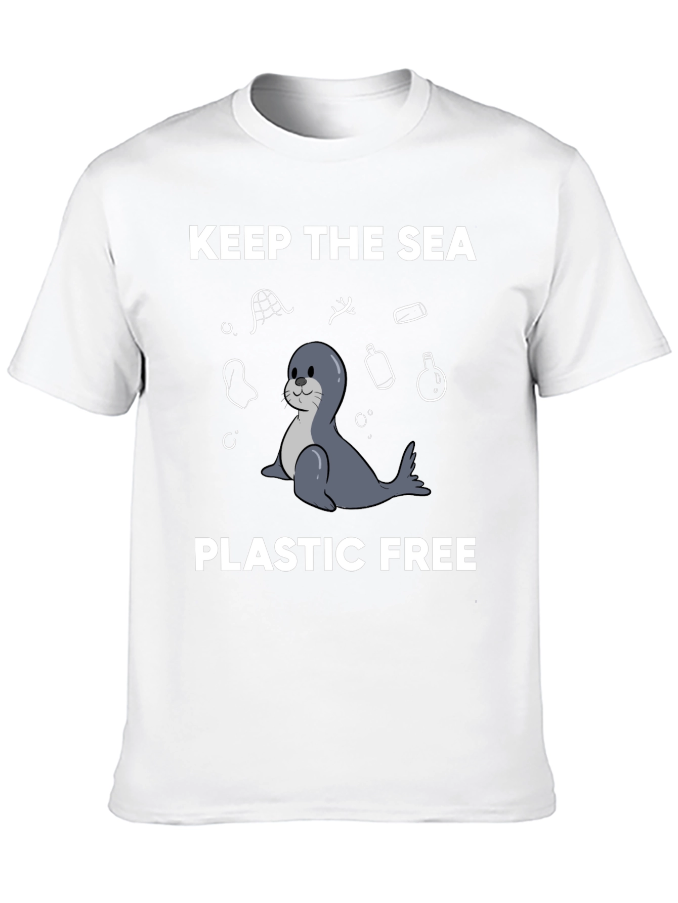 Keep the Sea Plastic Free T-Shirt - Seal Design