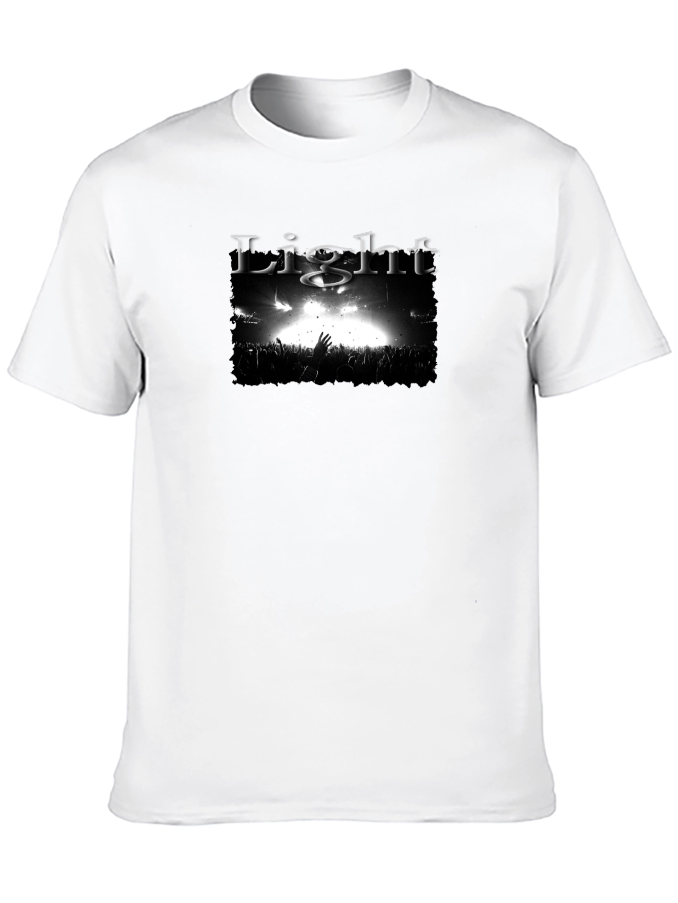Light Concert Graphic Black T-Shirt
