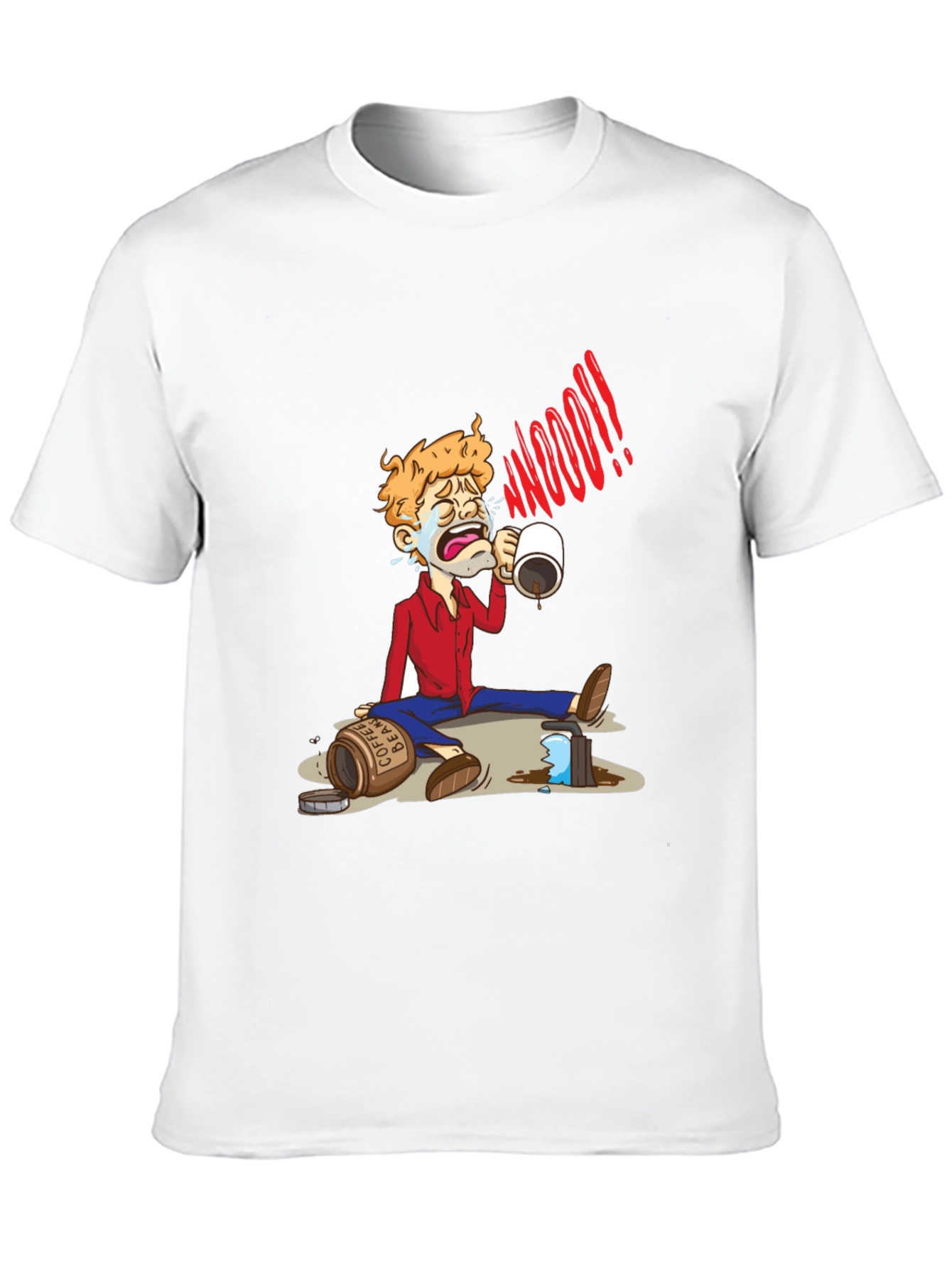 Coffee Lover Cartoon T-Shirt