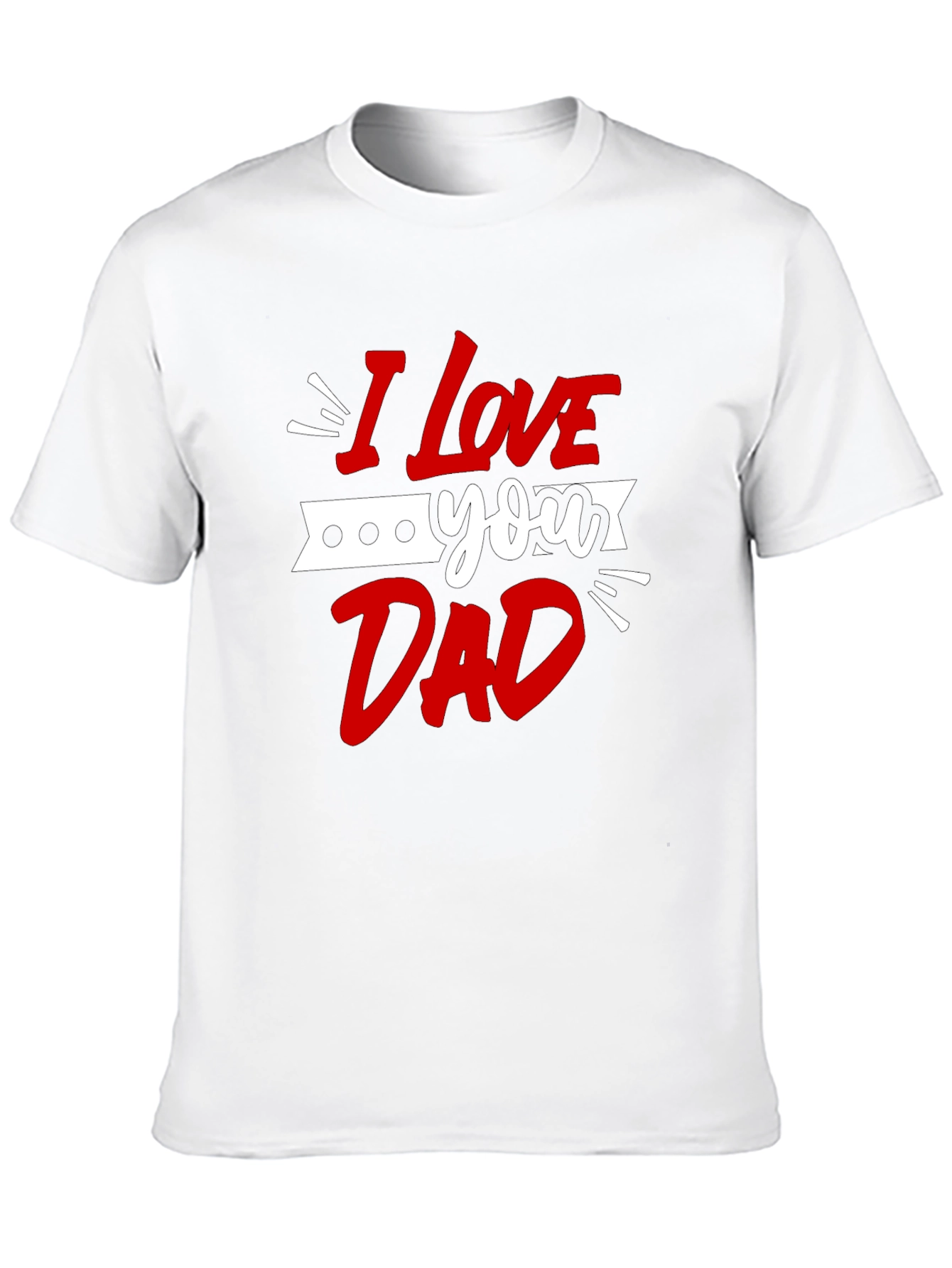I Love You Dad Graphic Tee - Black