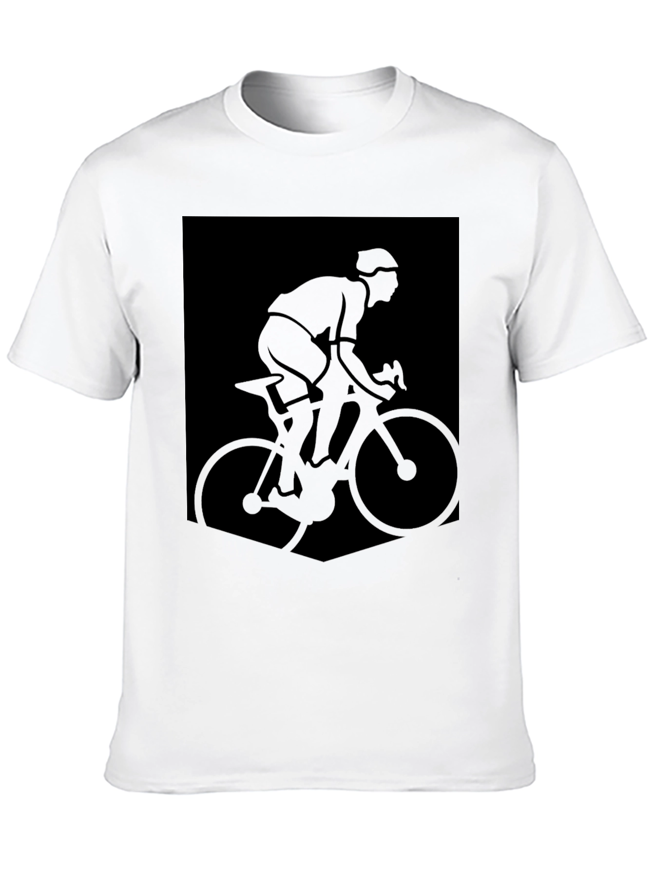 Cyclist Graphic Tee - Sleek Black T-Shirt
