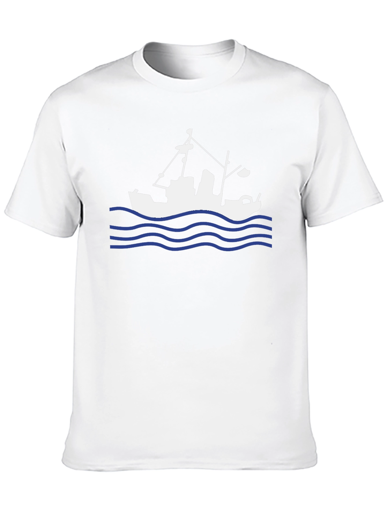 Fishing Boat Graphic Tee - Black