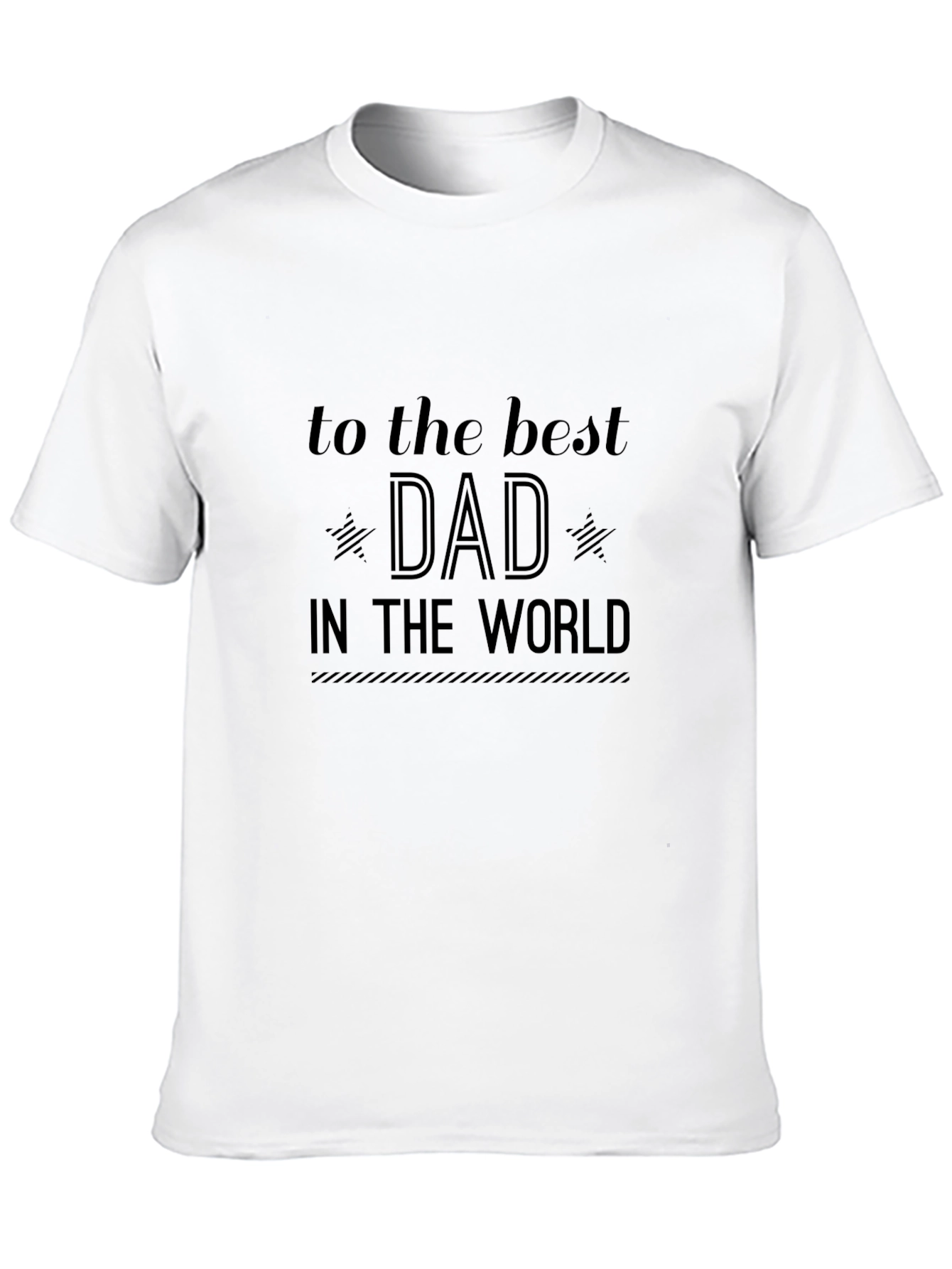 Best Dad in the World Black T-Shirt