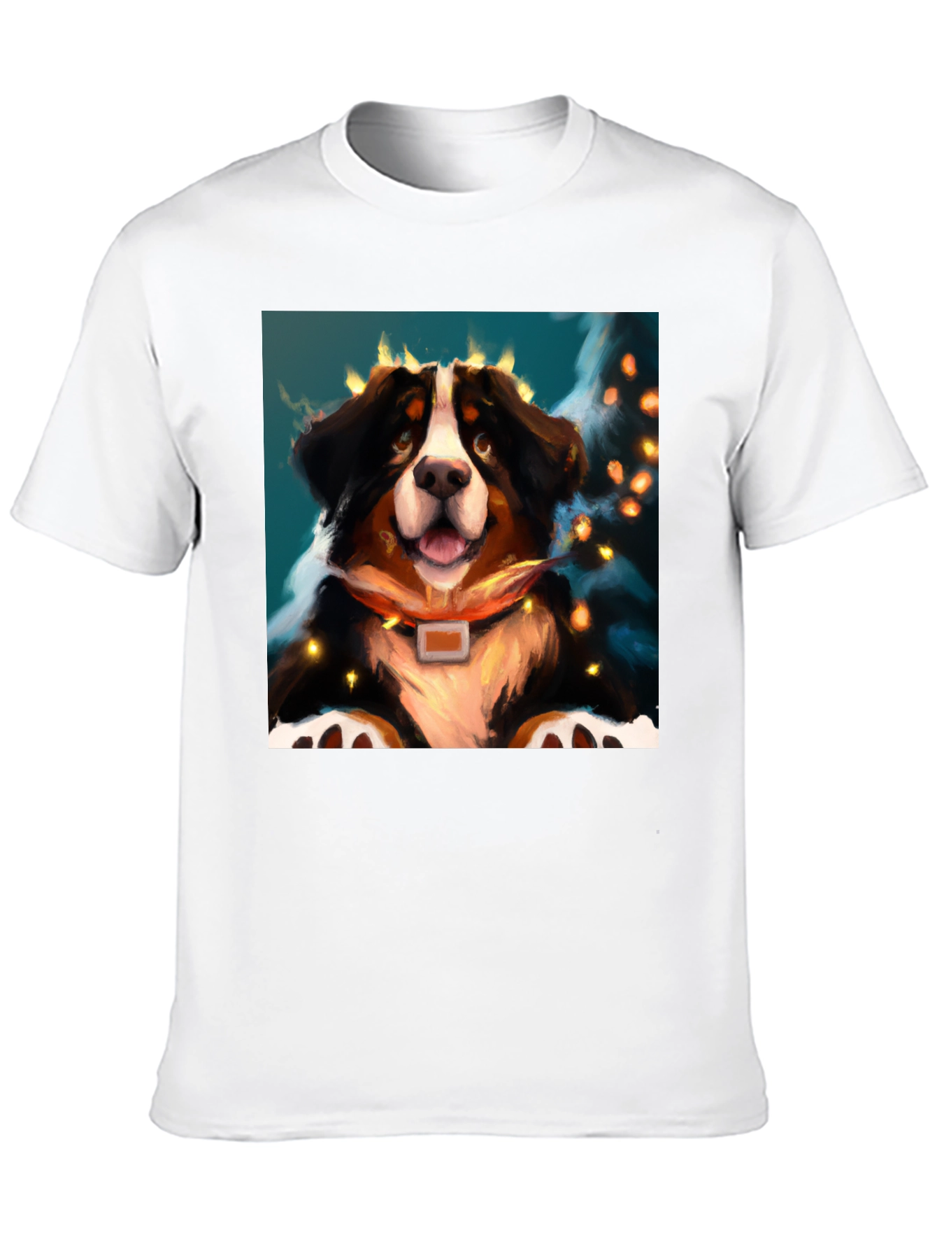 Dog Art T-Shirt - Bernese Mountain Dog Tee
