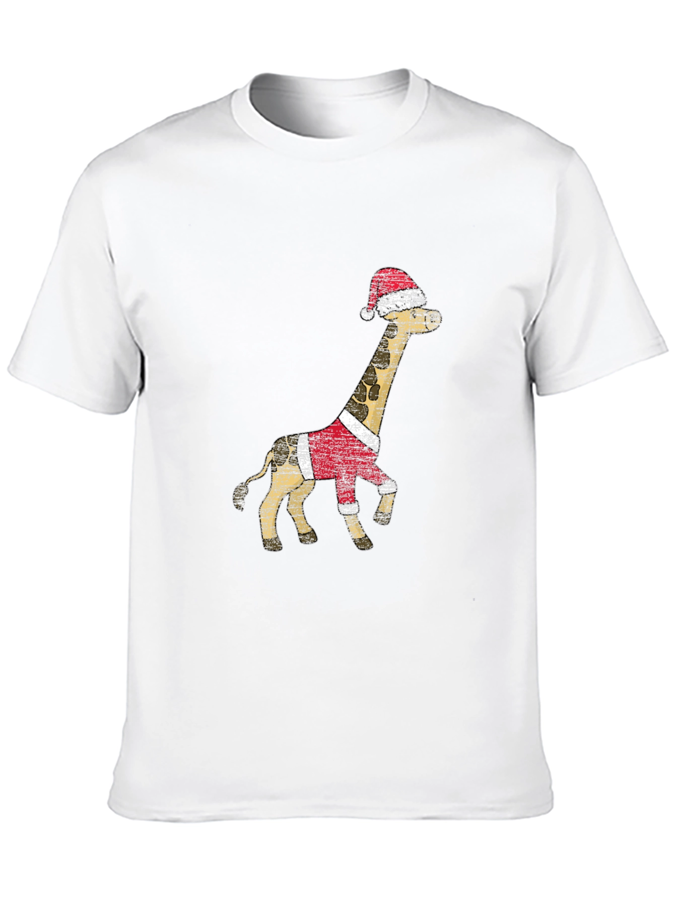 Festive Giraffe T-Shirt - Holiday Style