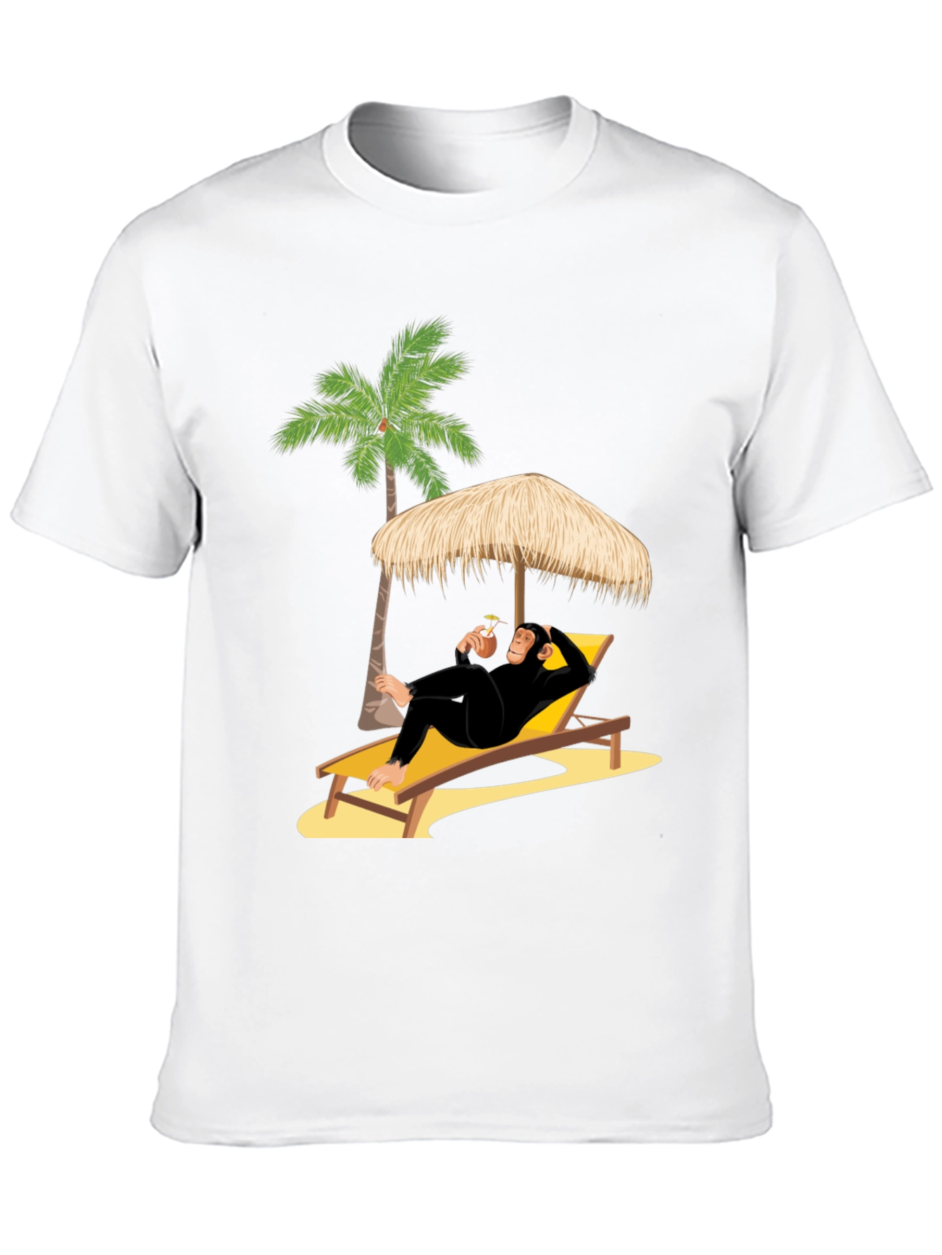 Relaxing Chimp T-Shirt - Beach Vibes