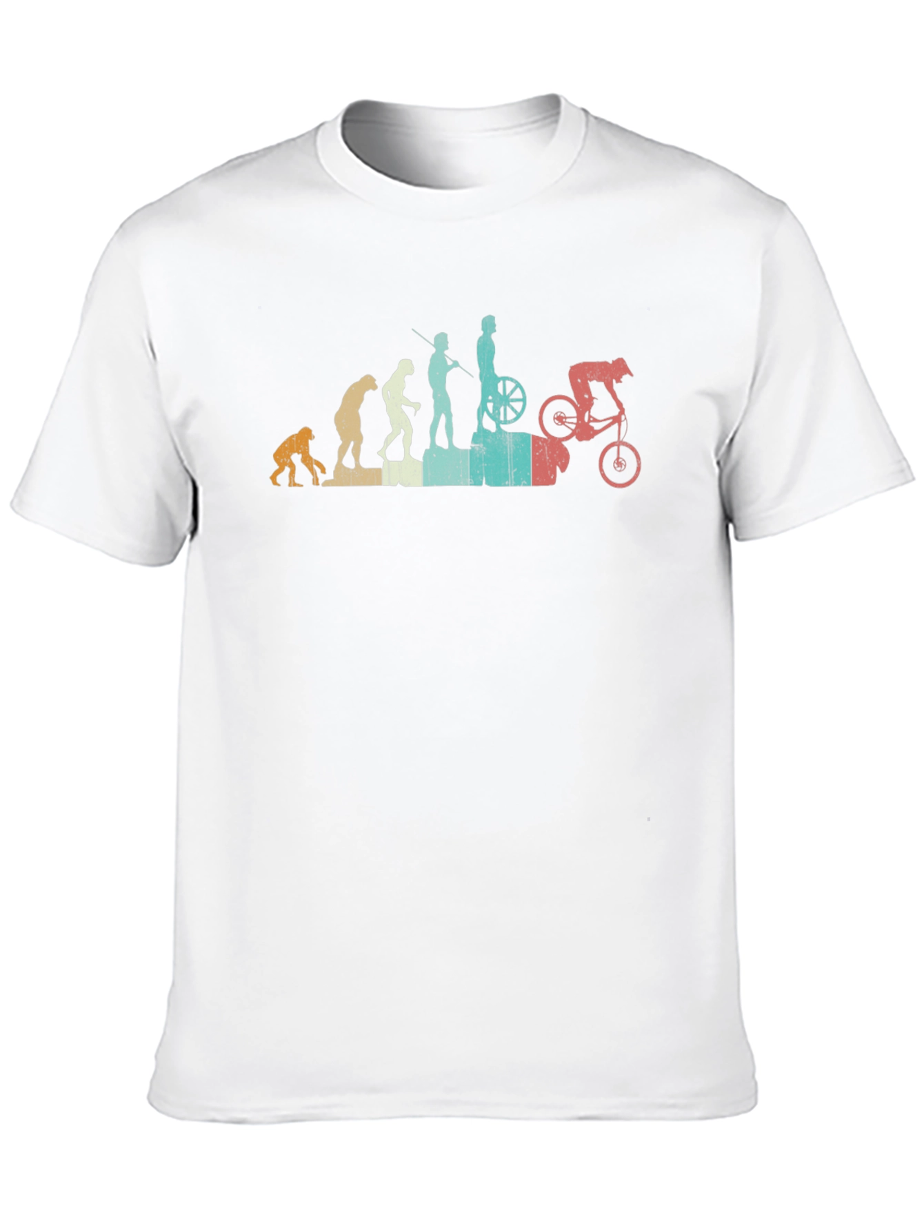 Evolution of Biking Black T-Shirt