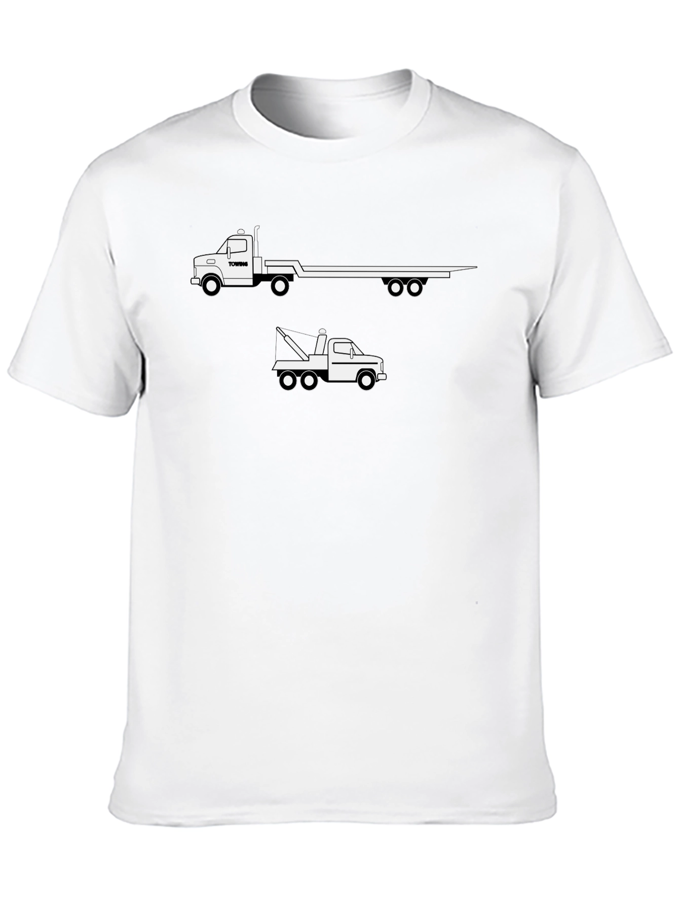 Trucking T-Shirt - Flatbed & Tow Truck Design