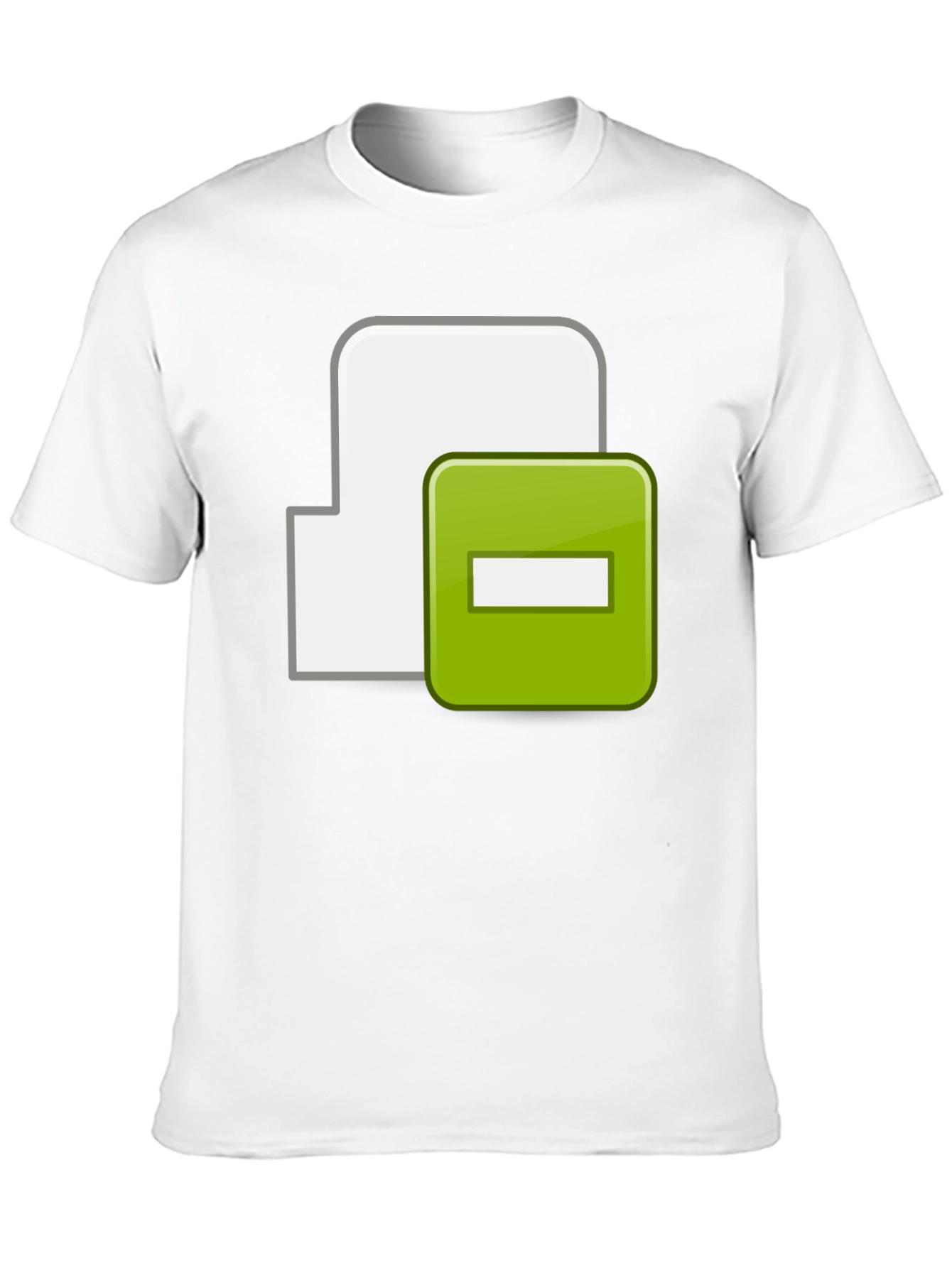 Black T-Shirt with Minus Sign Icon