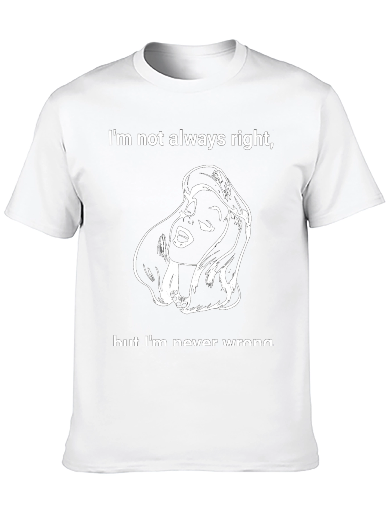 Funny Womens T-Shirt - Im Not Always Right