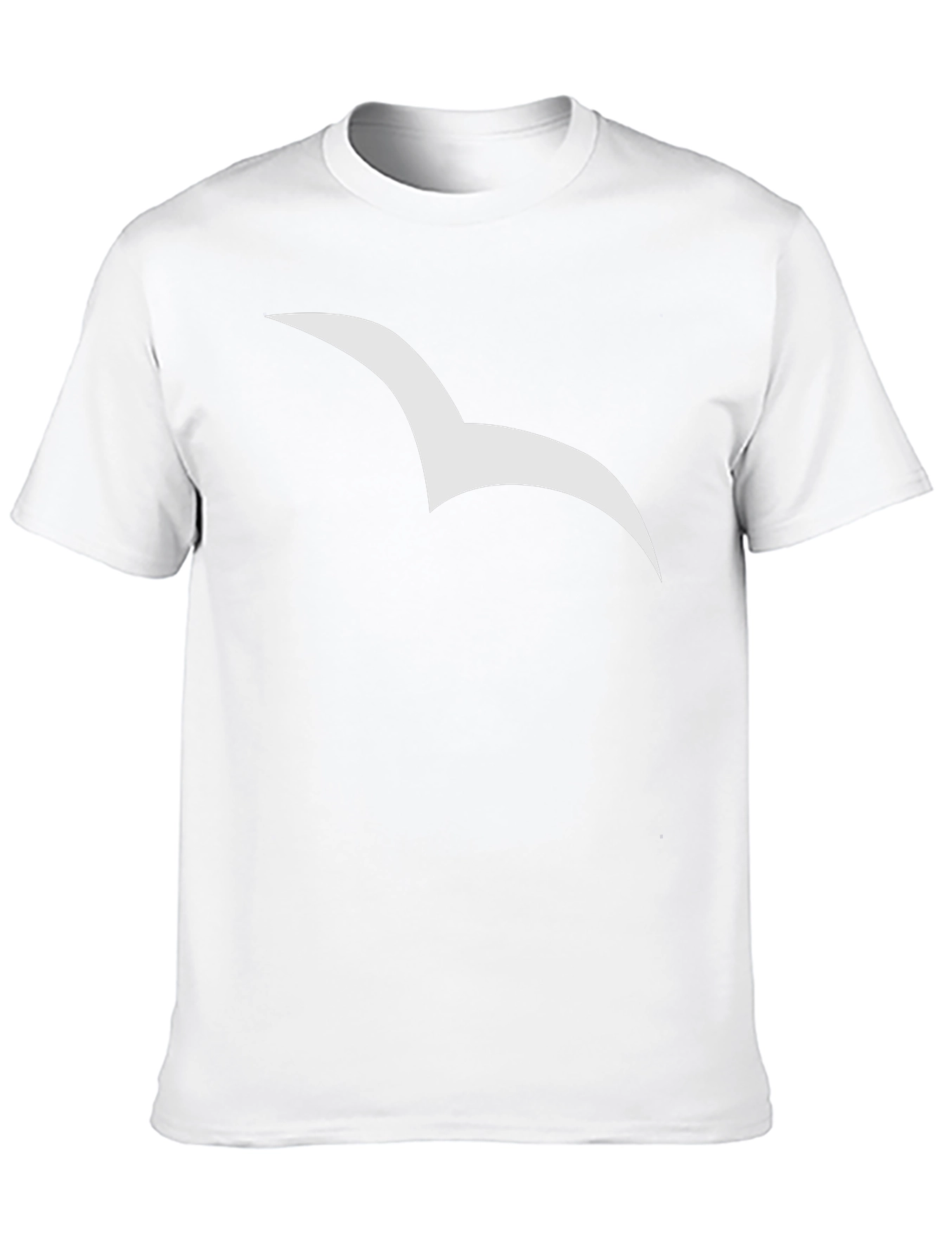 Stylish Black Tee with Seagull Graphic
