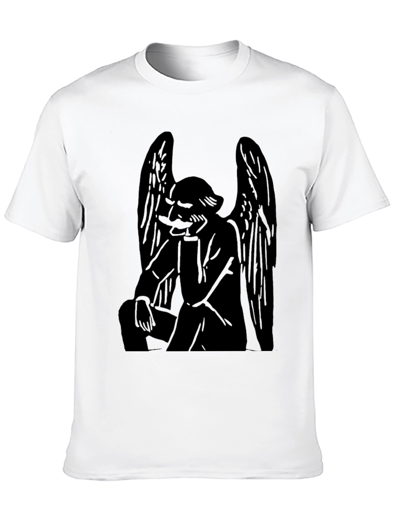 Angel Graphic Tee - Mens Black T-Shirt