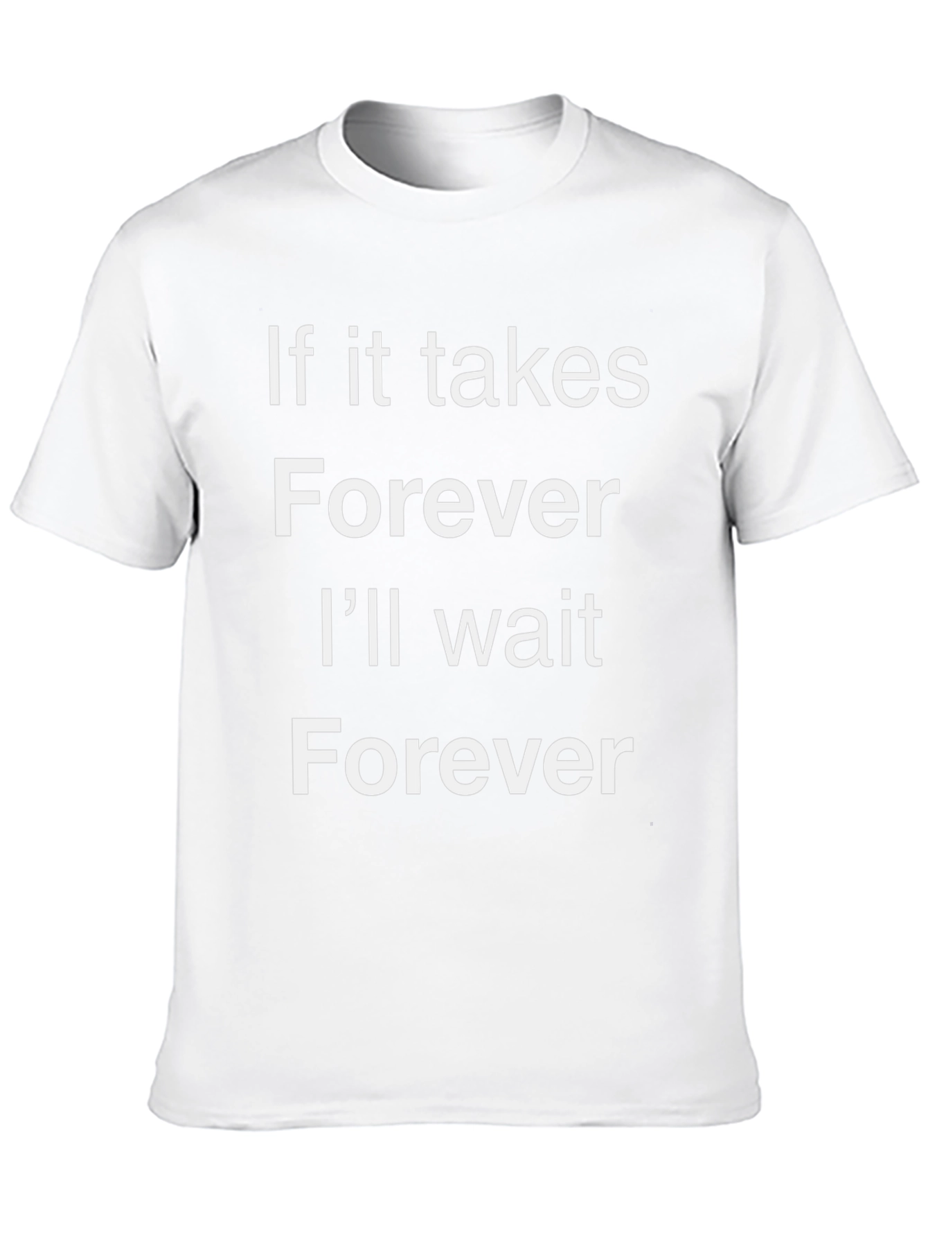 Forever Wait Graphic Tee - Black Cotton T-Shirt