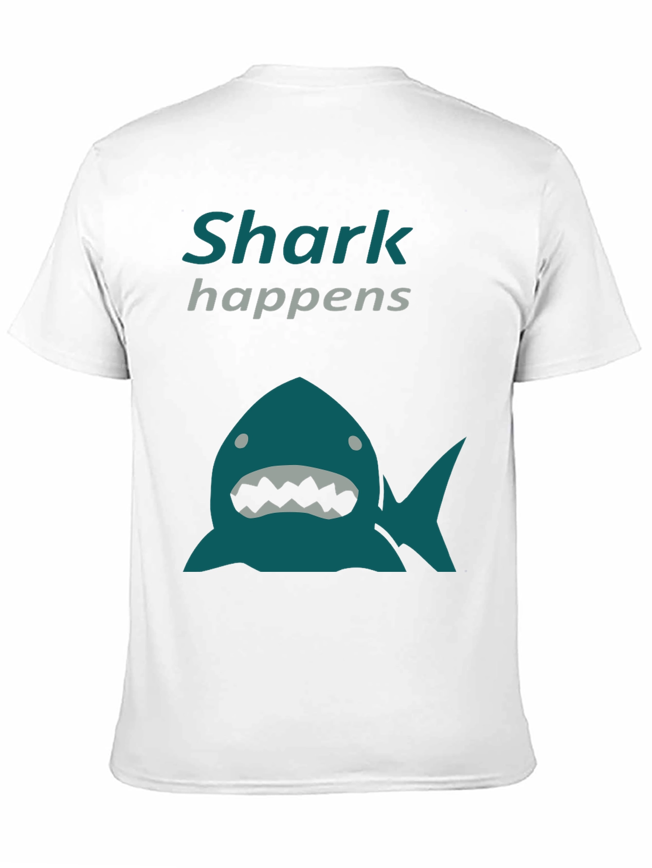 Shark Happens Graphic T-Shirt - Novelty Tee