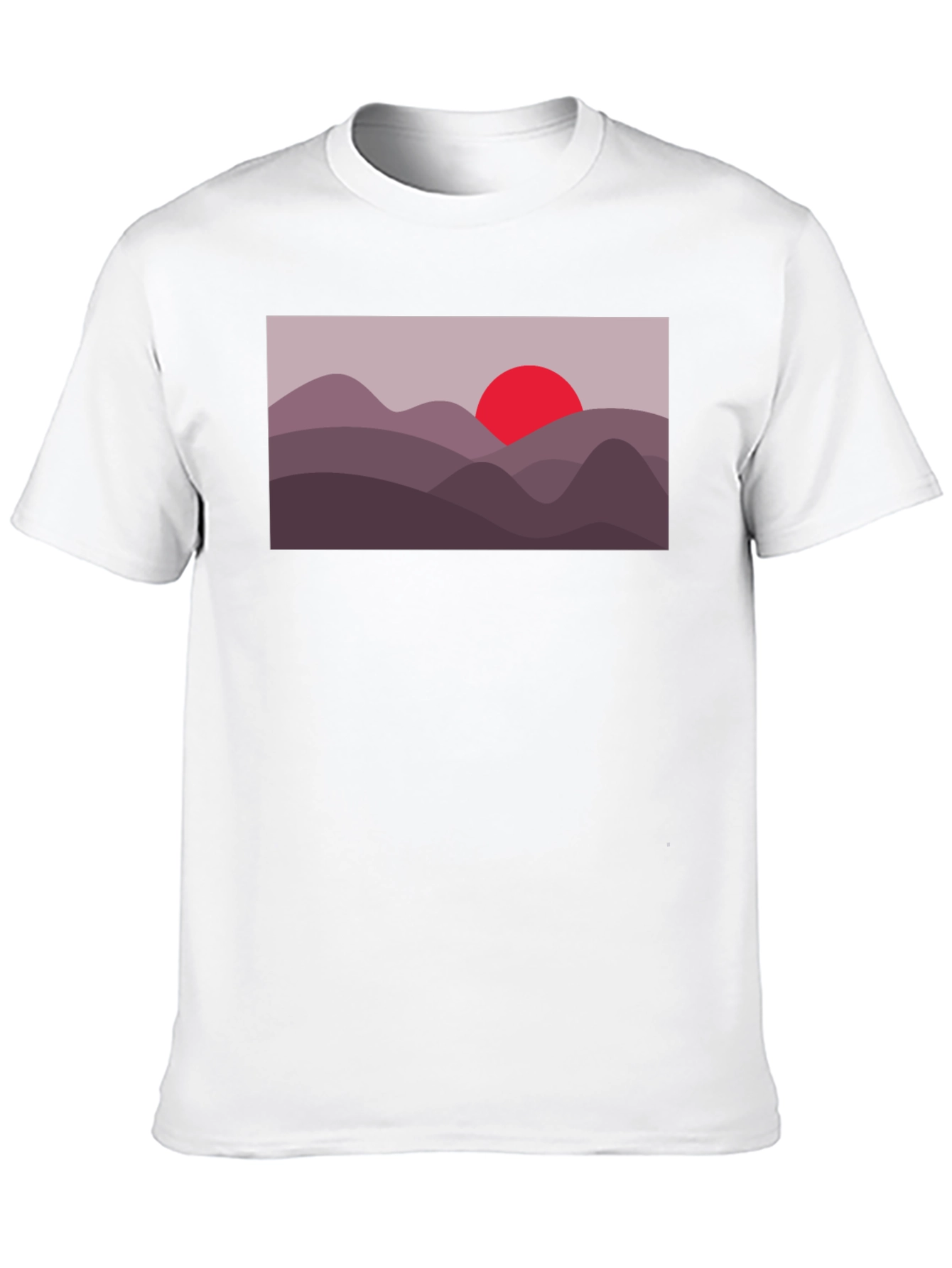 Sunset Mountain Graphic Tee - Black
