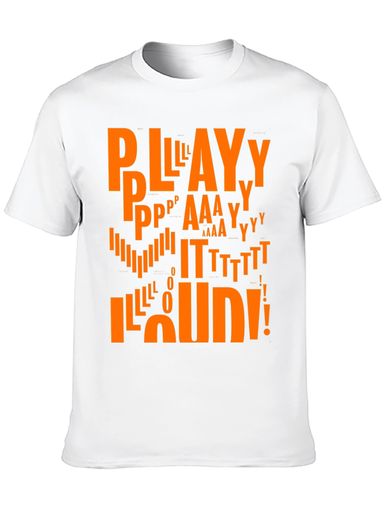 Play It Loud Graphic Tee - Black Cotton T-Shirt