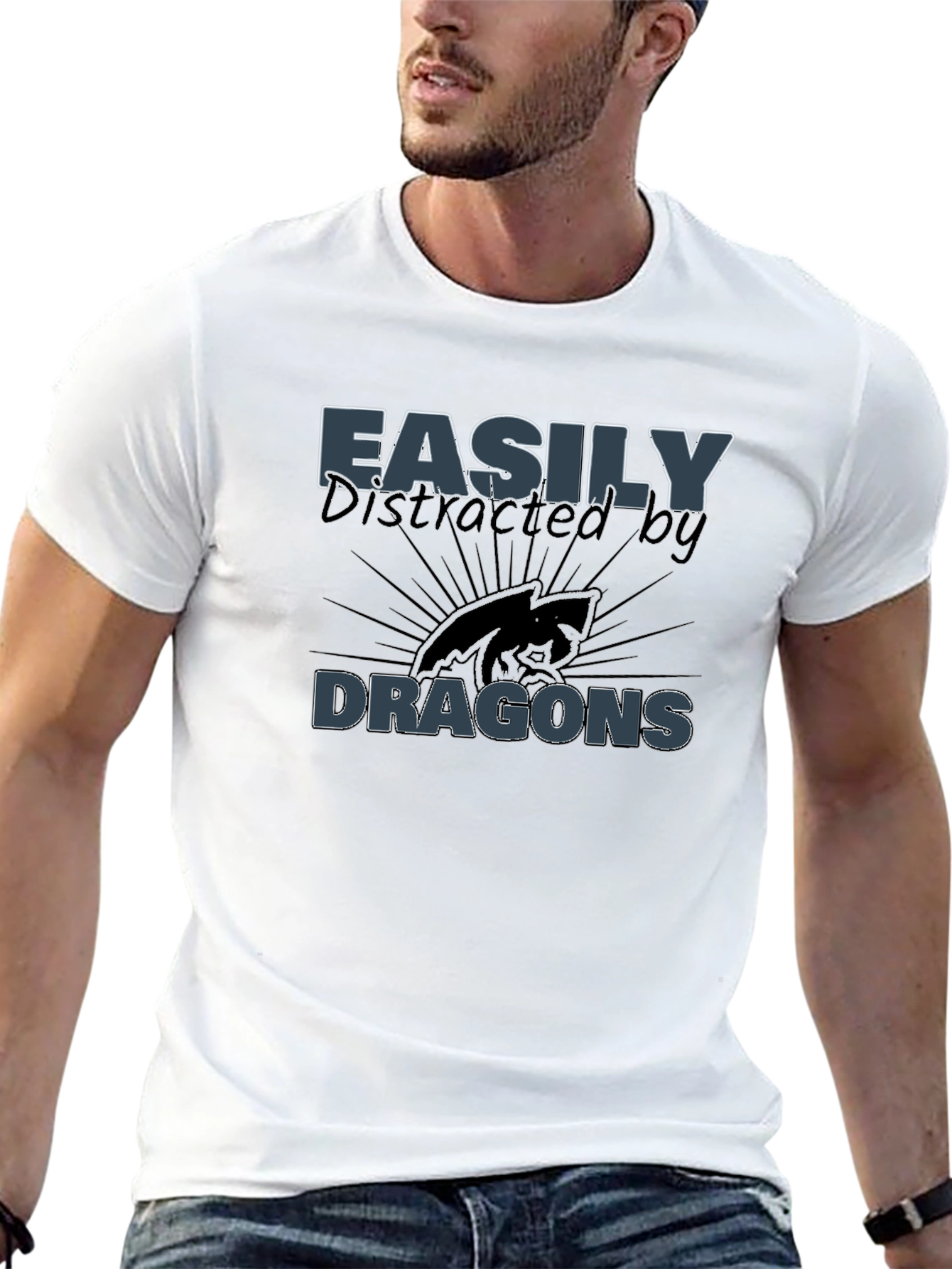 Easily Distracted by Dragons Graphic Tee