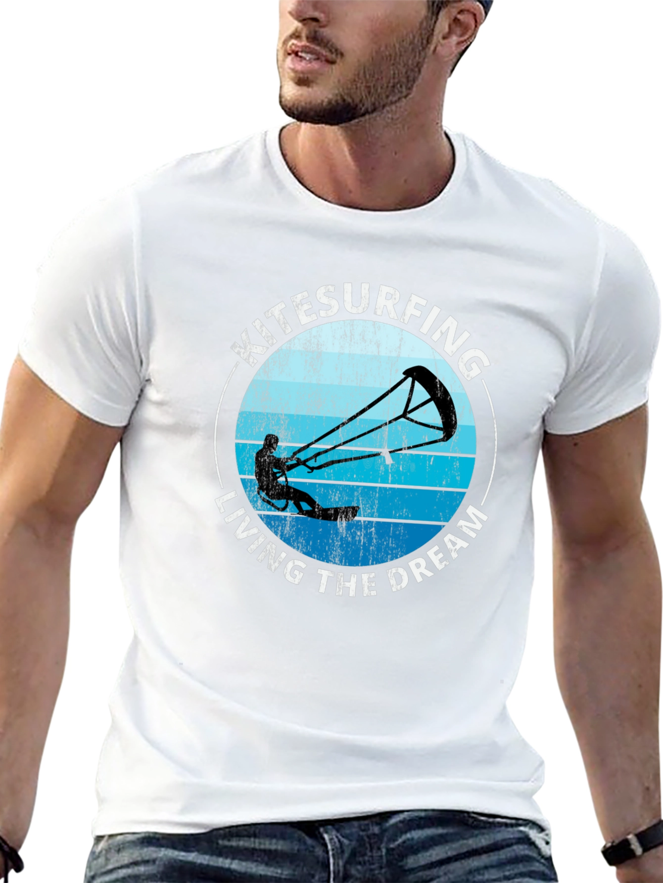 Kitesurfing Living The Dream Graphic T-Shirt