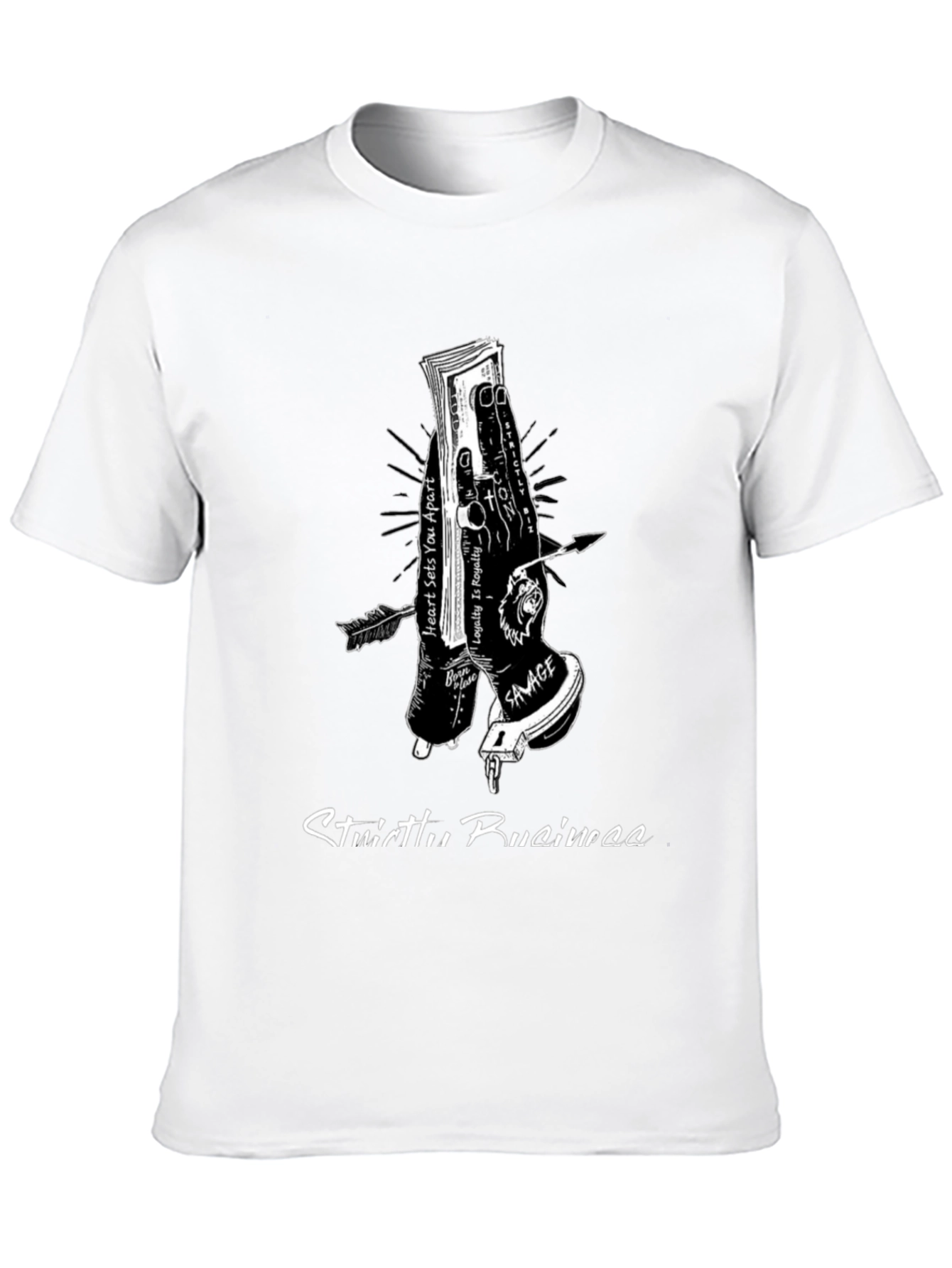 Strictly Business Graphic Tee - Black
