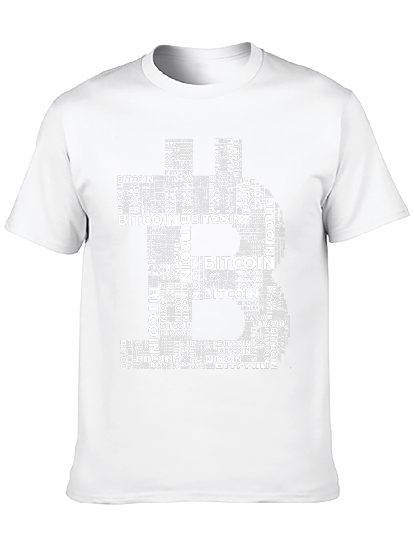 Bitcoin Word Art T-Shirt - Crypto Tee