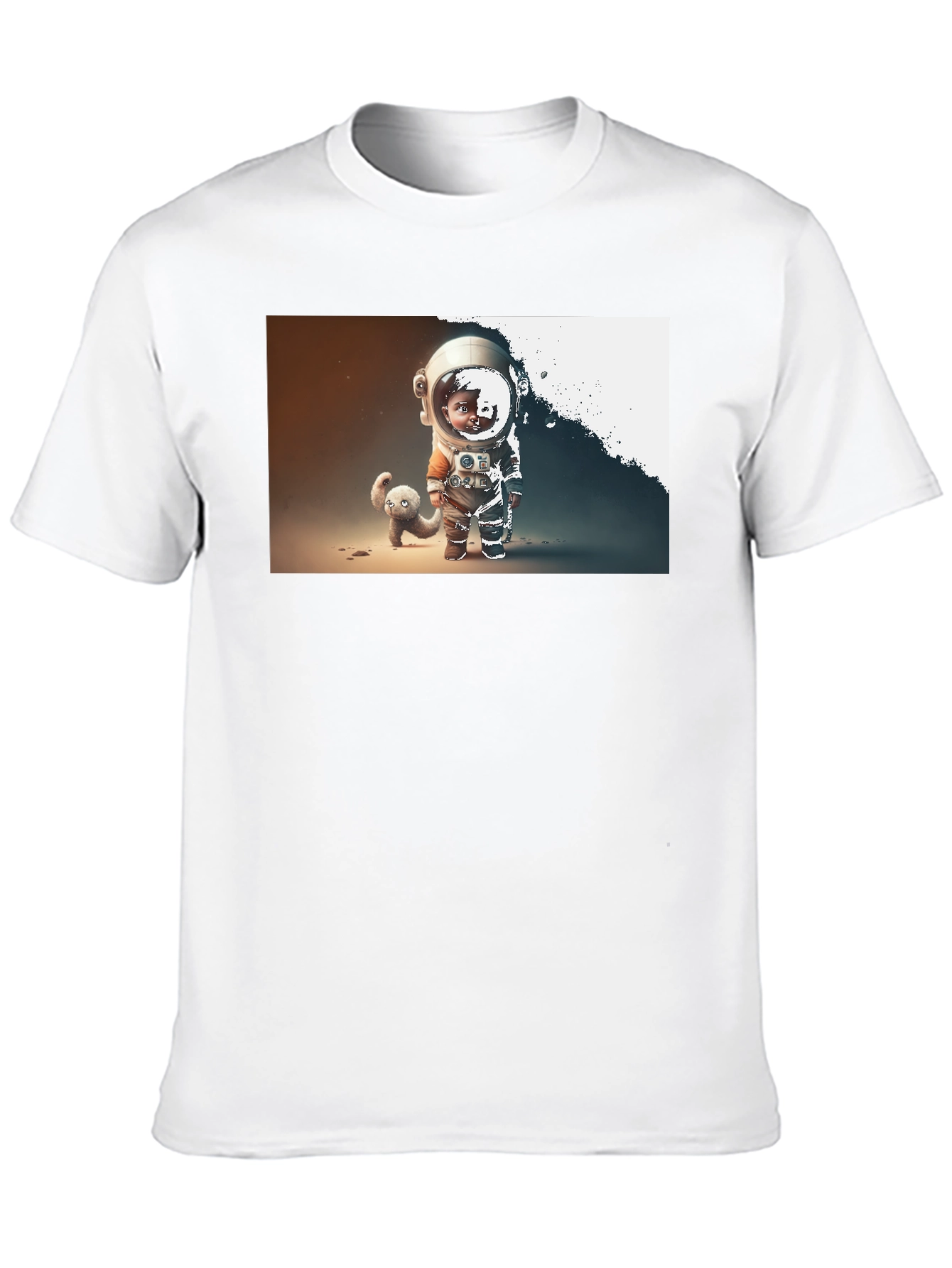 Astronaut Kid Graphic T-Shirt - Space Adventure Tee