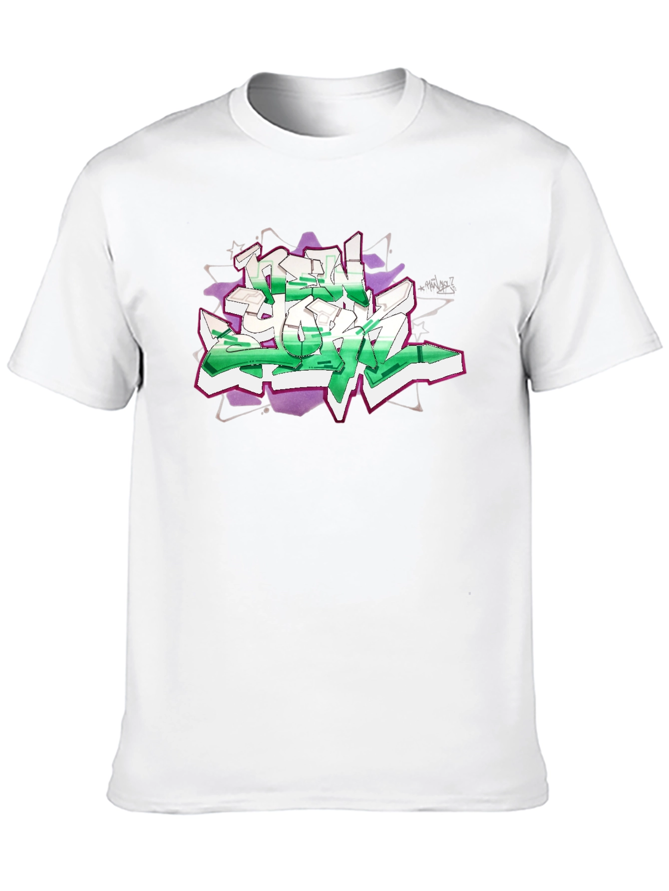 Graffiti Graphic Print Black T-Shirt