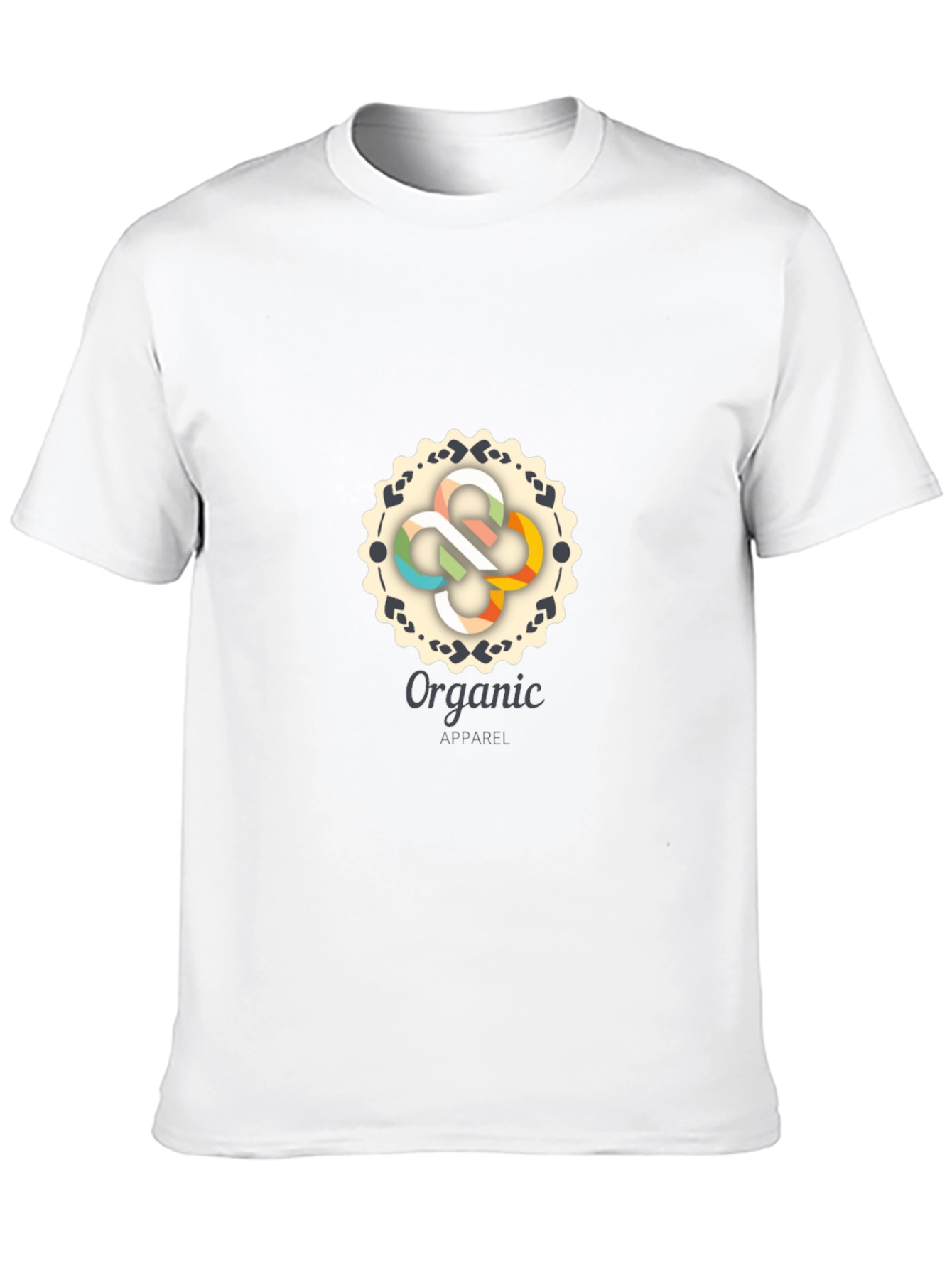 Organic Apparel Black Graphic Tee