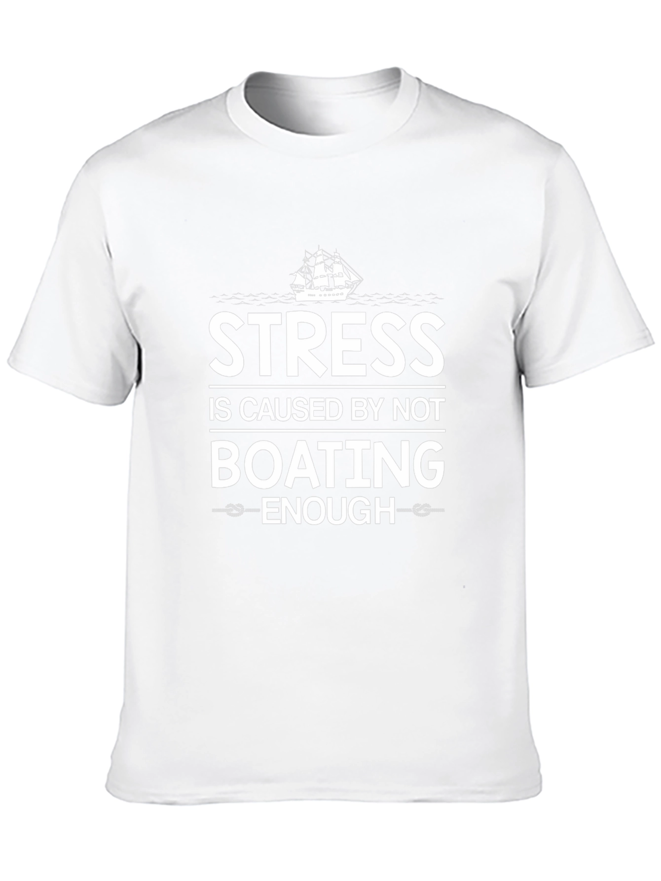 Stress Boating T-Shirt - Mens Funny Sailing Tee