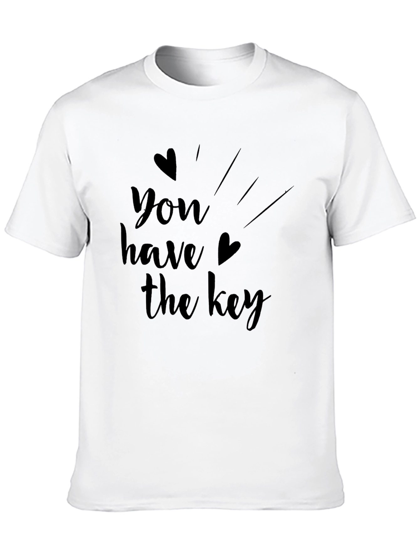 You Have The Key Graphic Tee - Black