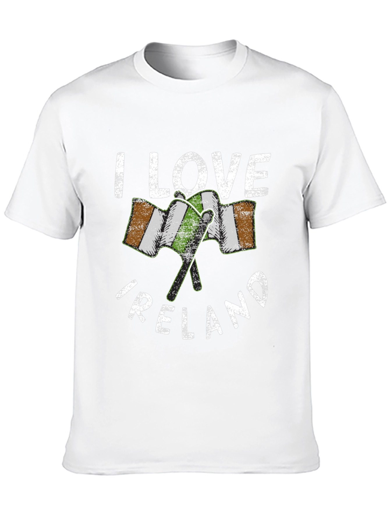 I Love Ireland T-Shirt - Irish Flag Graphic Tee